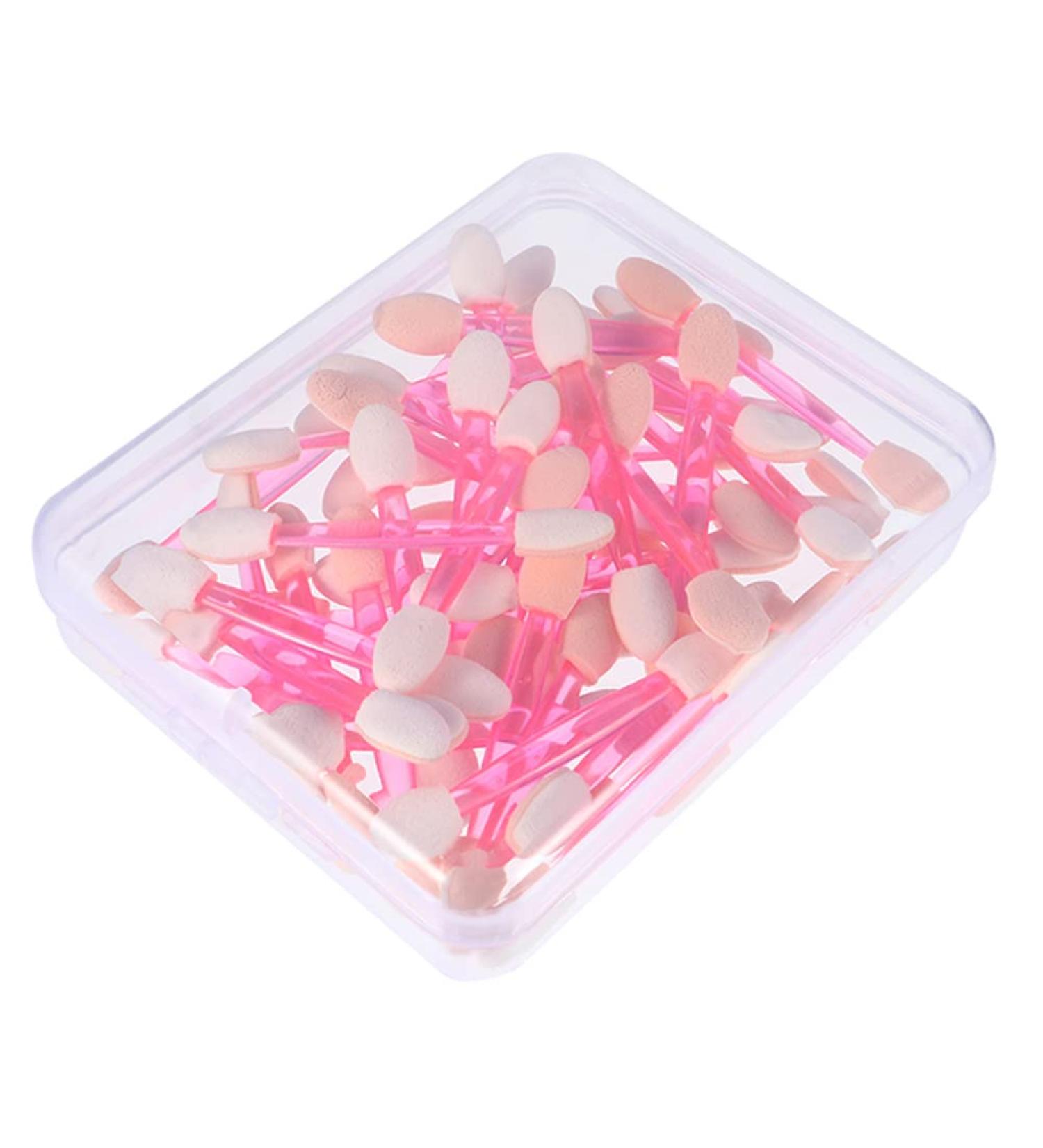 Healifty 50pcs Double Ended Eyeshadow Brush Latex Outfit Eyeshadow Kit Makeup Travel Tool Mix - Buy Online on GoSupps.com