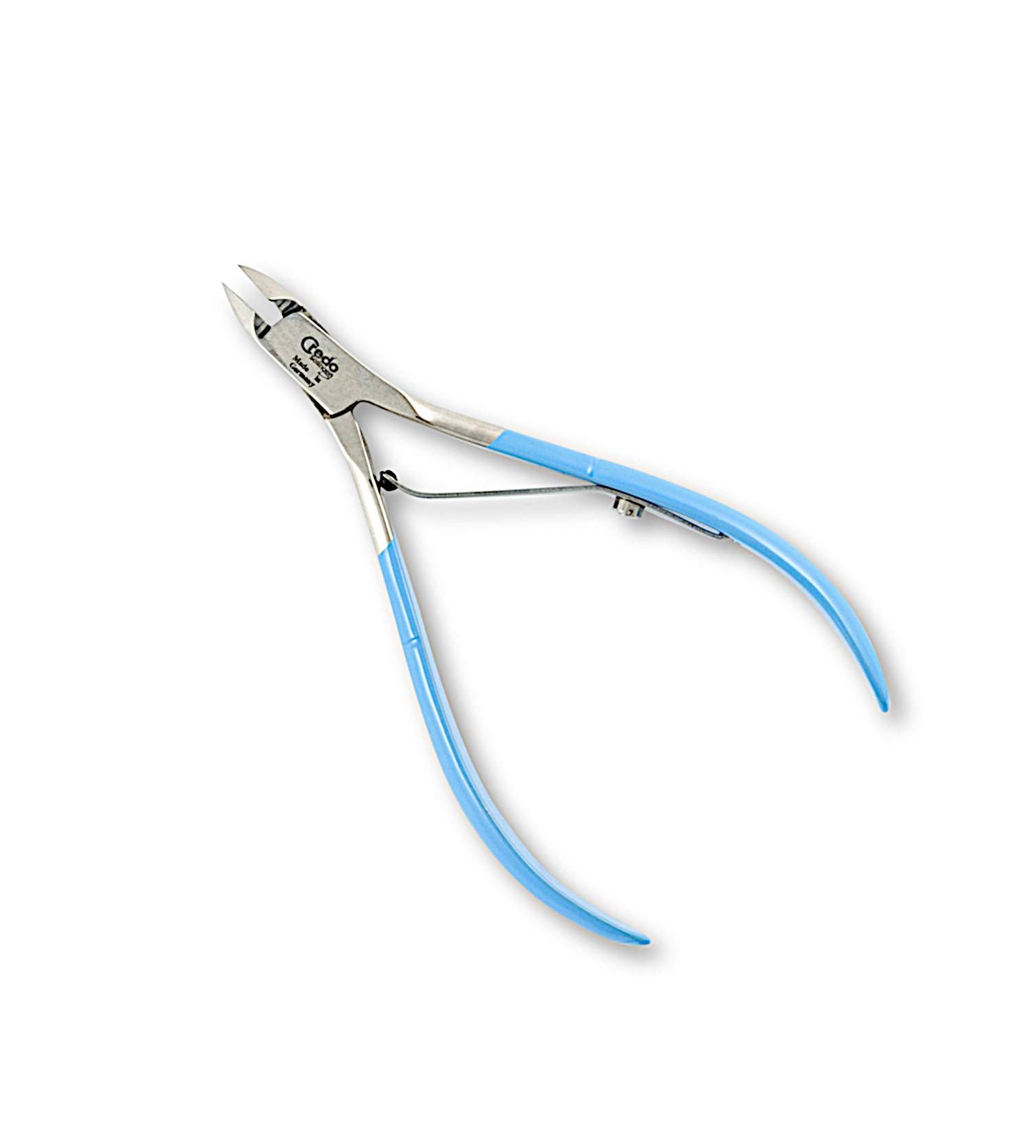 Credo Solingen Nickel Plated Cuticle Nippers 10 cm Pop Art Yellow Blue