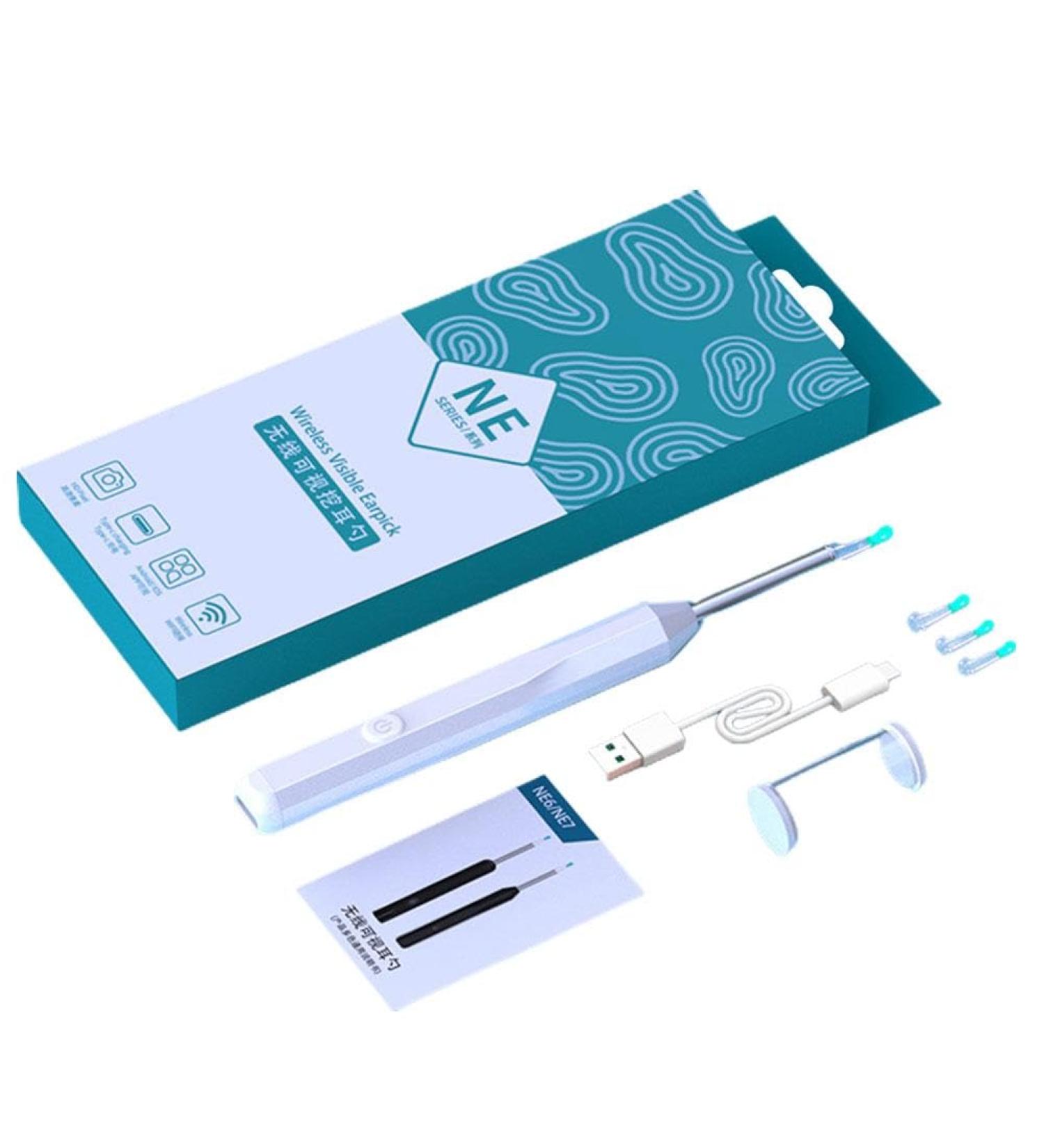 Japagzy NE6 HD Visual Earpick - 360-Degree WiFi Endoscope for Precision Ear Cleaning Worldwide - Buy Online on GoSupps.com