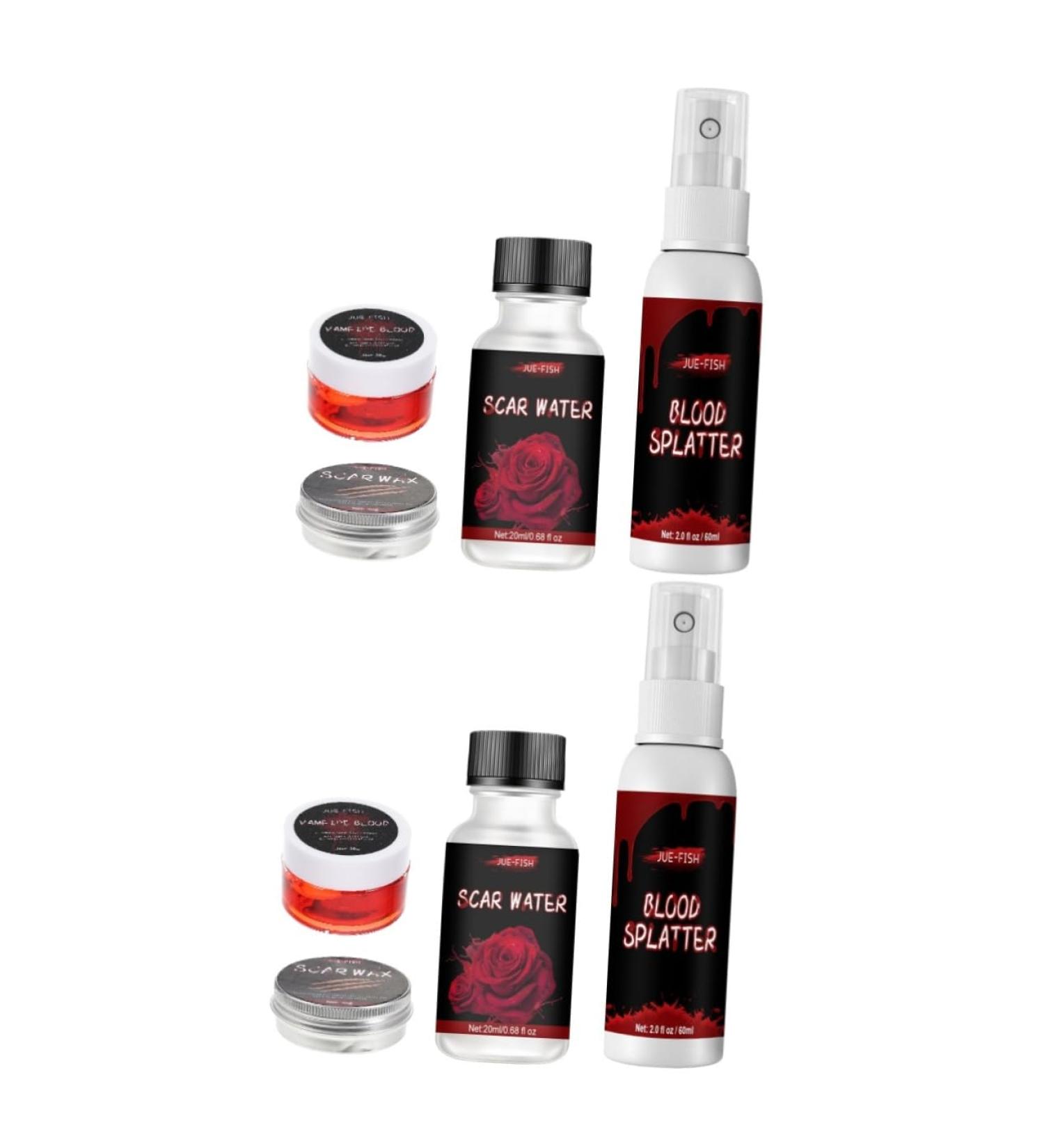 Minkissy 2 Sets Scar Wax - Halloween Makeup Skin Wax for Realistic Fake Scars & Wounds | Best Cosmetic Wax Kit for Halloween Blood Effects - Buy Online on GoSupps.com