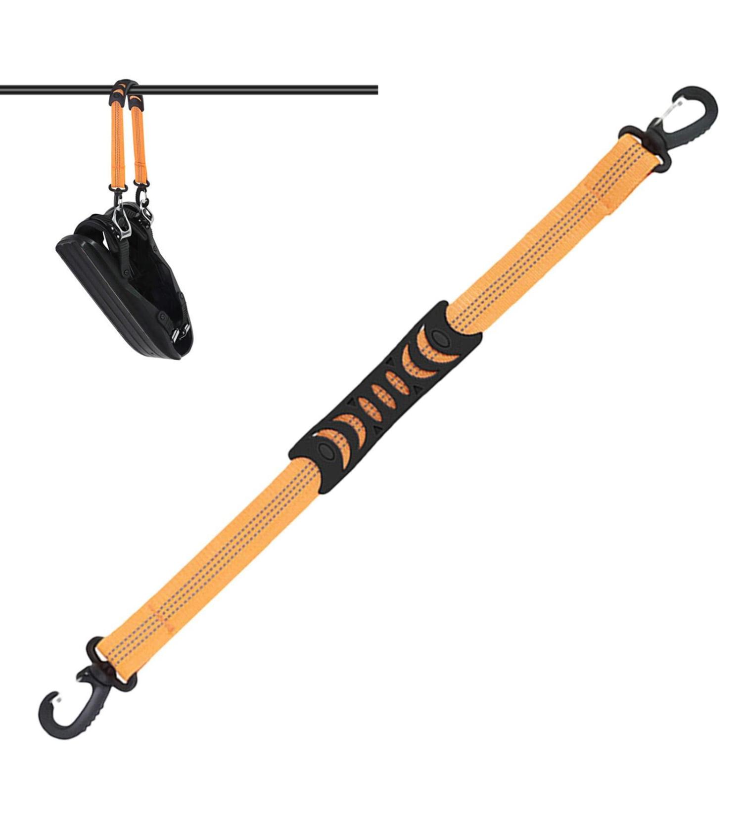 Buy Virtcooy Ski Carrier Belt | Easy Roller Schooler Line | Support Ski Clock Strips for Adults & Youth | Winter Snow Equipment Accessories in Orange - Buy Online on GoSupps.com