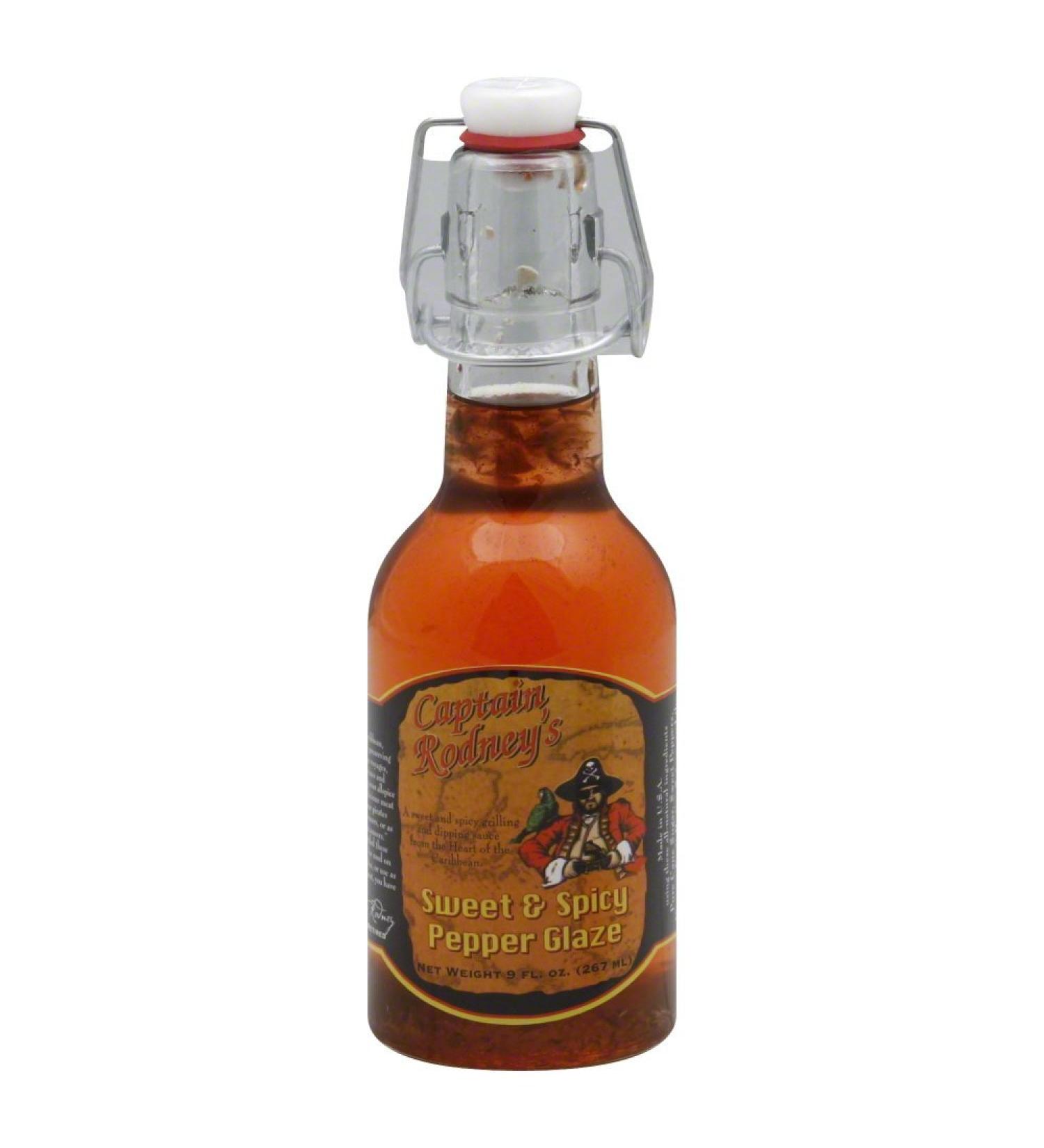 Captain Rodneys Glaze Pepper Sweet & Spicy, 9 oz