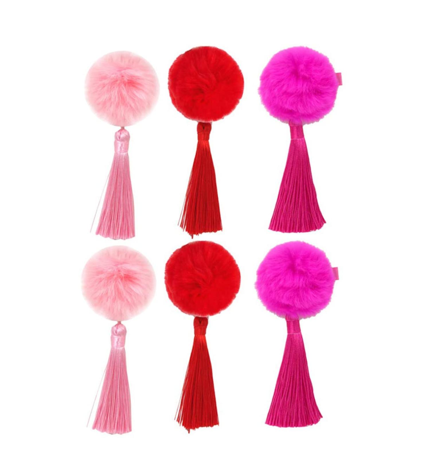 FRCOLOR 3 Pairs Girl Hair Clips Kid Hair Accessories Hair Barrettes Chinese Tassel Hairpin Kids Side Clip Kids Hair Accessories for Girls Hair Pin Issue Card Hairball Child - Buy Online on GoSupps.com
