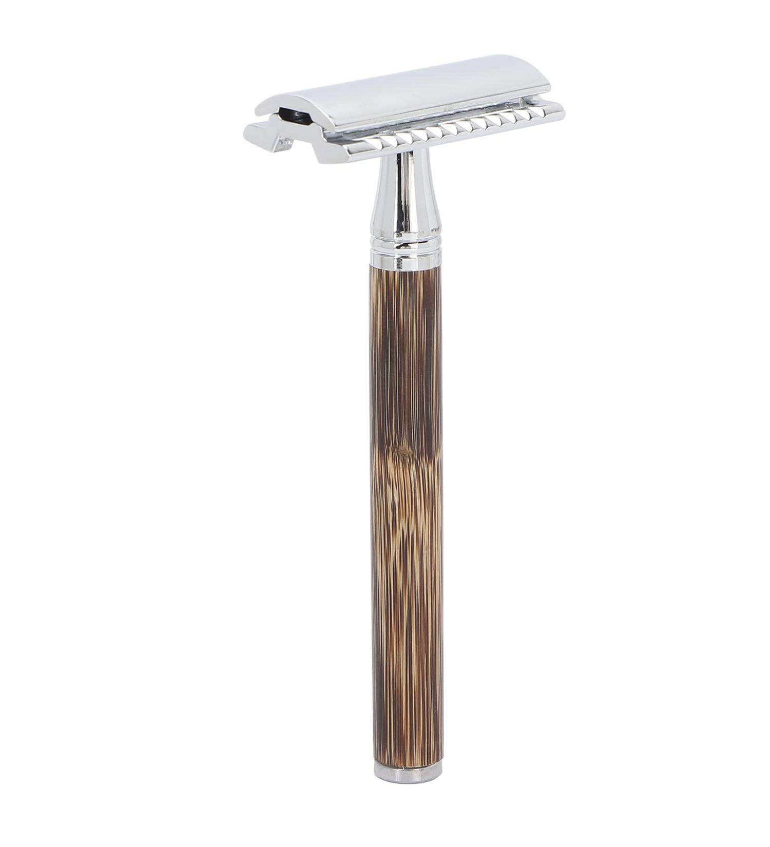 Buy Portable Safety Razor - Solid Manual Shaver for Men | Ideal for Home & Travel Facial Care - Buy Online on GoSupps.com