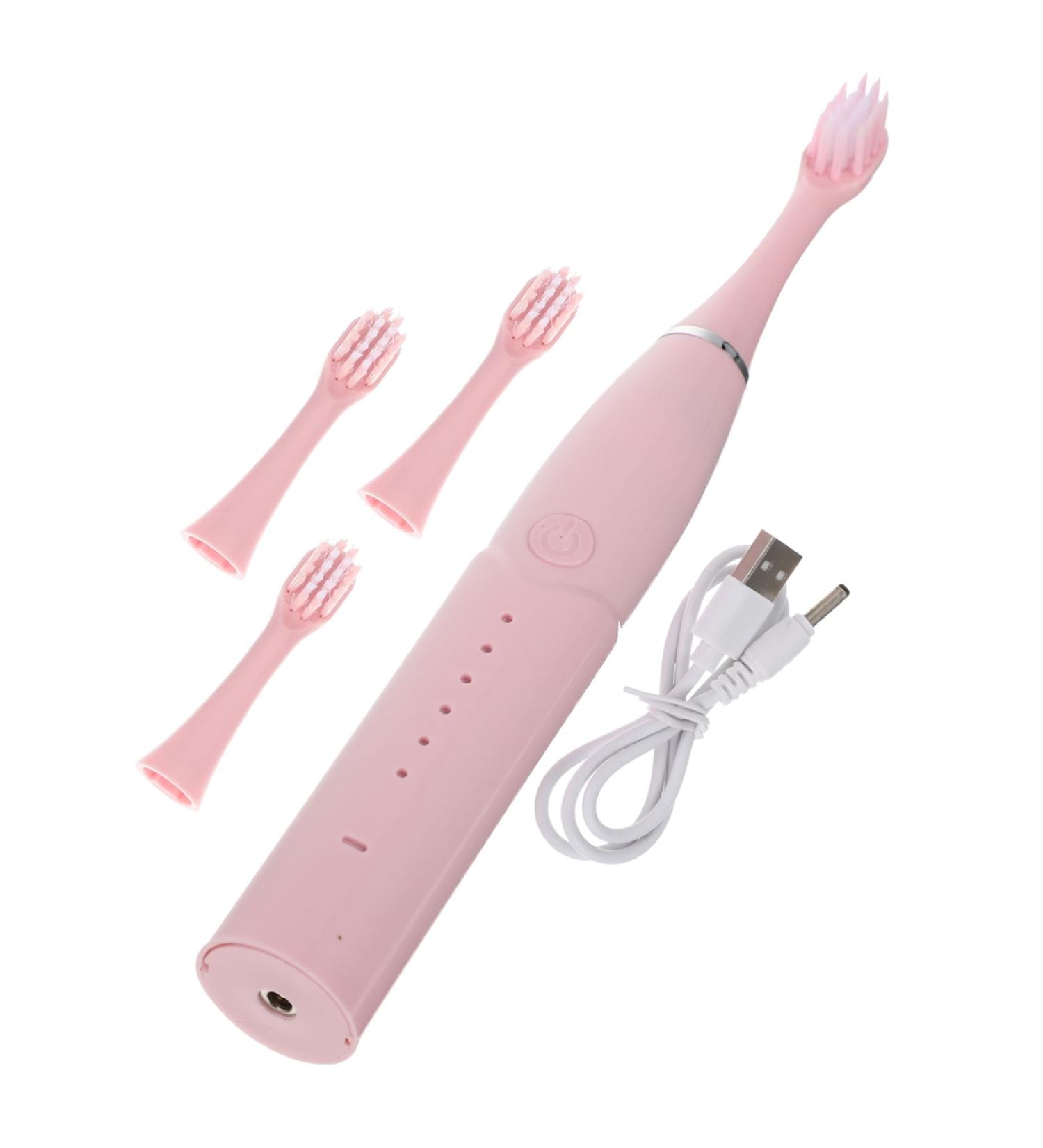 Buy Bcoath 1 Set Electric Toothbrush for Kids - Portable Cartoon Children's Toothbrush (Pink) - Ideal Child Supply for Healthy Smiles - International Shipping Available - Buy Online on GoSupps.com