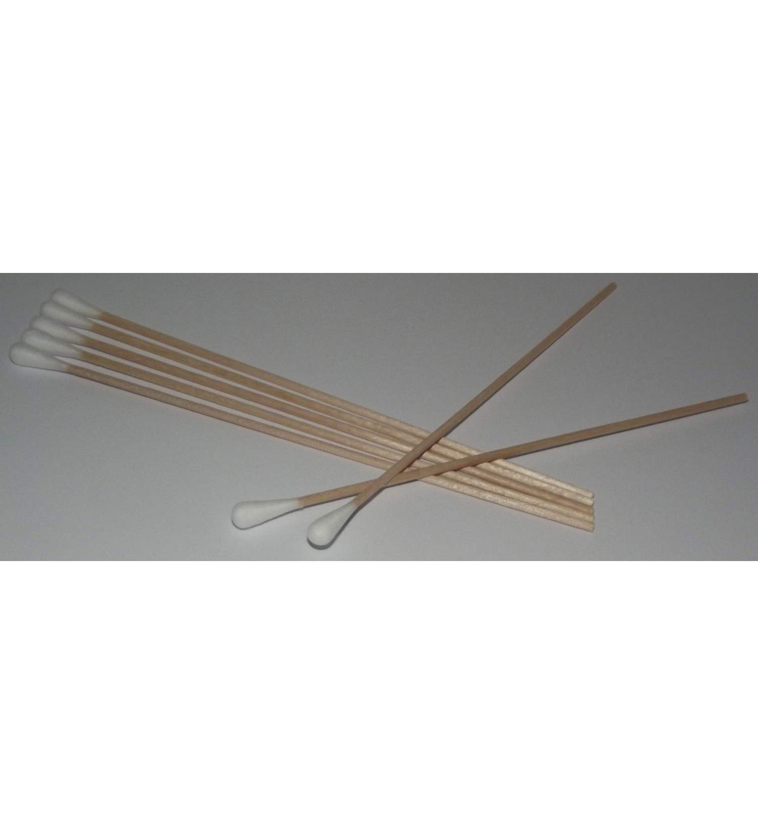 100% Cotton Swabs on Wood Sticks - 15 cm Cleaning Applicators for Makeup Polishing & More | Eco-Friendly International Shipping - Buy Online on GoSupps.com