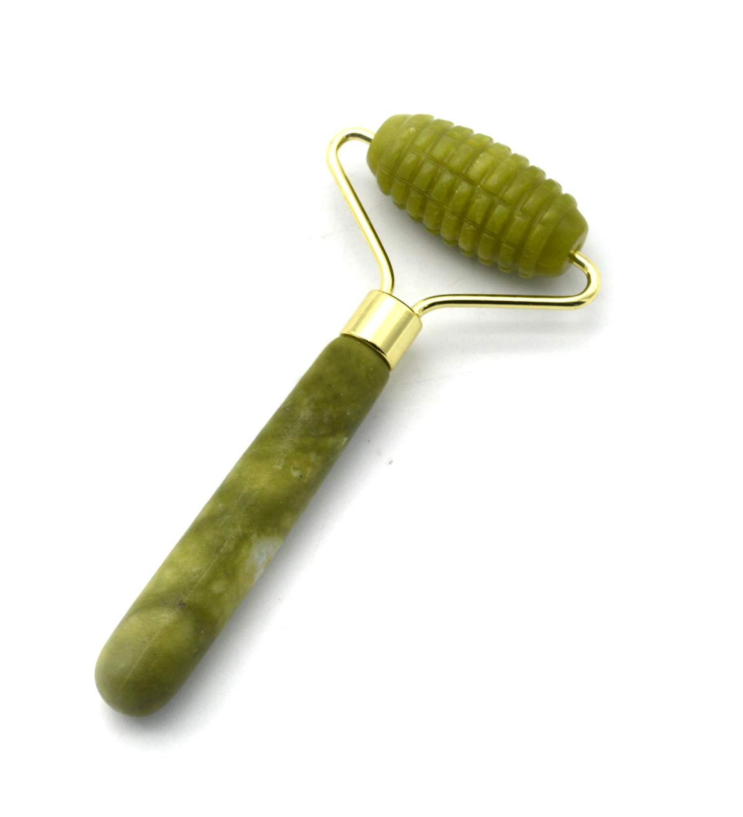 100% Natural Jade Roller for Anti-Aging & Wrinkle Reduction | Facial Skin Massager for Beauty Slimming & Firming - Saitama - Buy Online on GoSupps.com