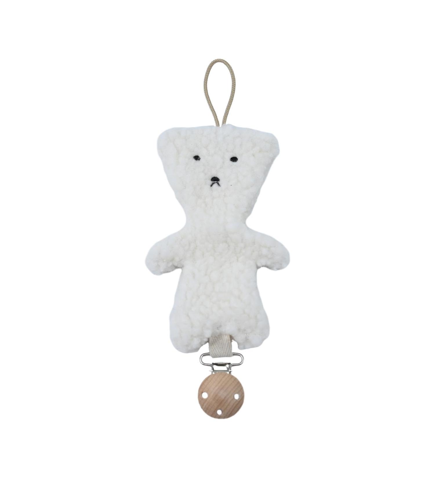 Buy Varatikok Plush Bear Pacifier Clips | Universal Baby Pacifier Holder & Soothing Bite Ring | International Shipping Available - Buy Online on GoSupps.com