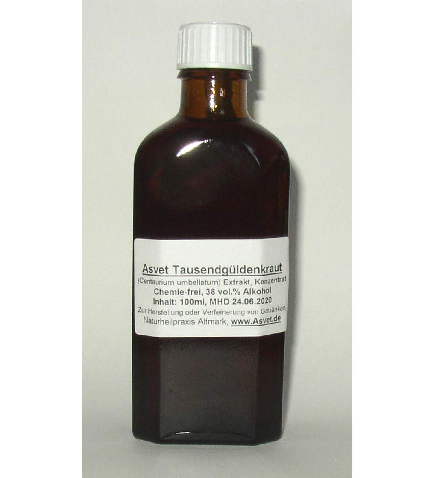 100ml Centaury tincture drops Centaurium extract without chemicals handmade 100% vegan and natural!