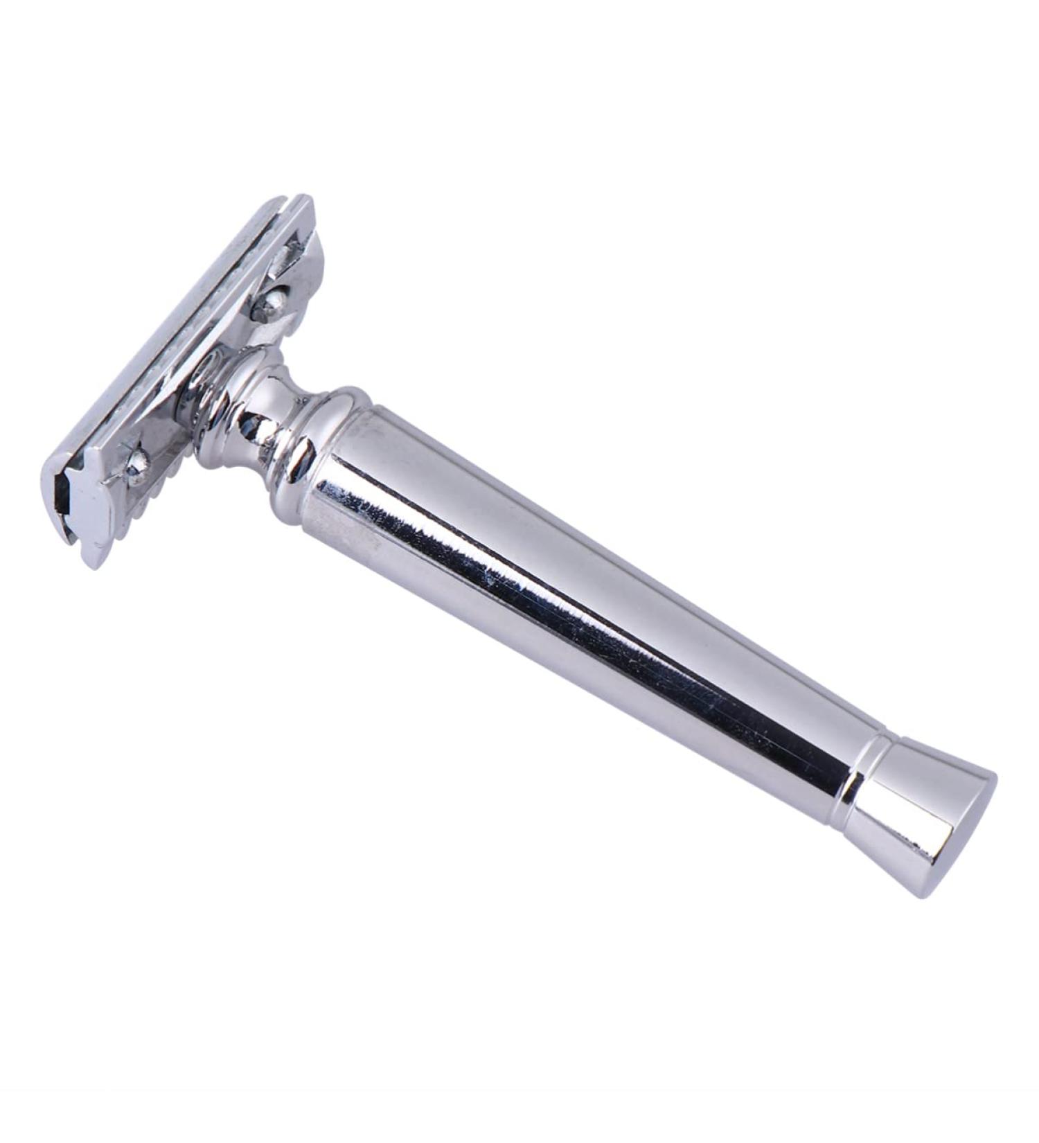 Buy Reusable Safety Razor for Men - Traditional Manual Shaving Razor | Eco-Friendly Wood Design - Buy Online on GoSupps.com