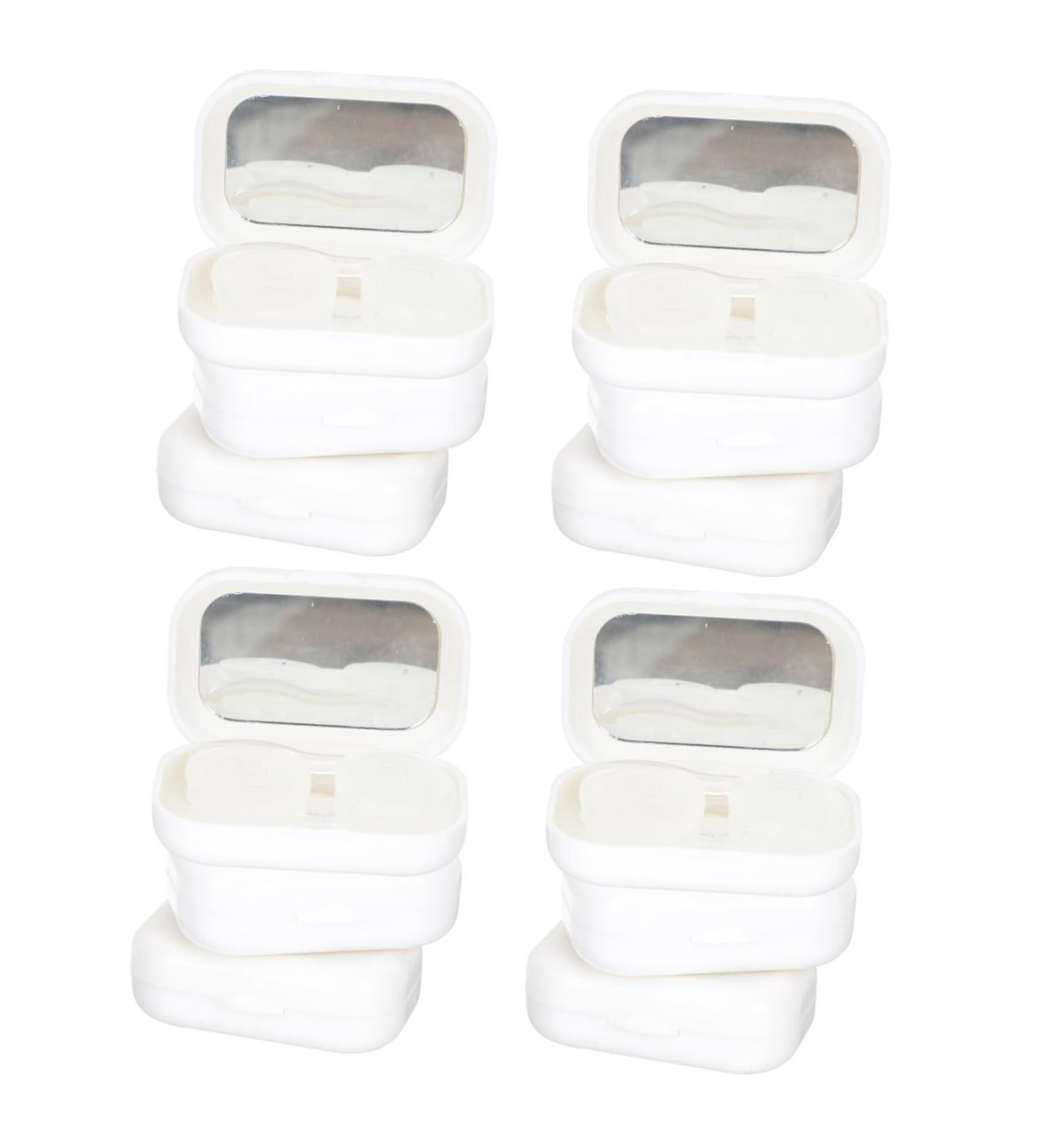 Homsfou 24-Piece Contact Lens Kit - Hard Container Carrier Bag & Travel Mirror - Ideal for Contact Lens Care - Buy Online on GoSupps.com