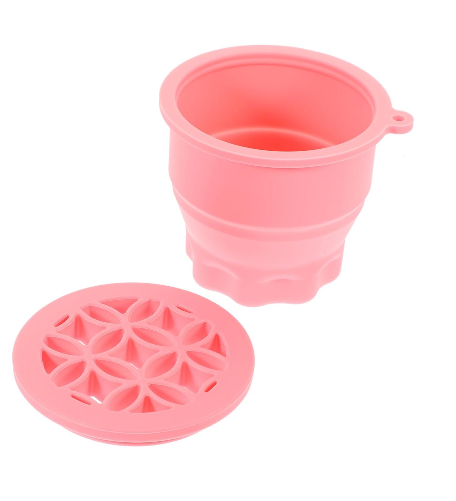 DOITOOL Multifunction detergent Silicone Makeup Brush Cleaner scrub cup washer Make Up Brush Cleaner Eye shadow brush Makeup Brush Cleaner cup Makeup Brush Washer pink Dryer 9.20X9.20X8.60CM Pink - Buy Online on GoSupps.com
