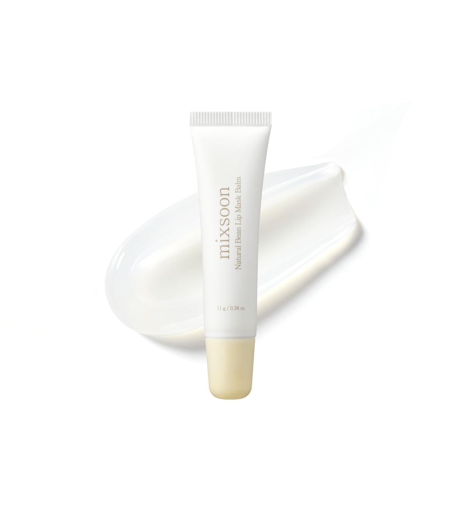 mixsoon Natural Bean Lip Mask Balm - Moisturizing and Softening Lip Care, Fermented Bean and Shea Butter, Vegan Formula for Smooth, Hydrated Lips 11g / 0.37 fl. oz. Korean Glass Skin Care - Buy Online on GoSupps.com
