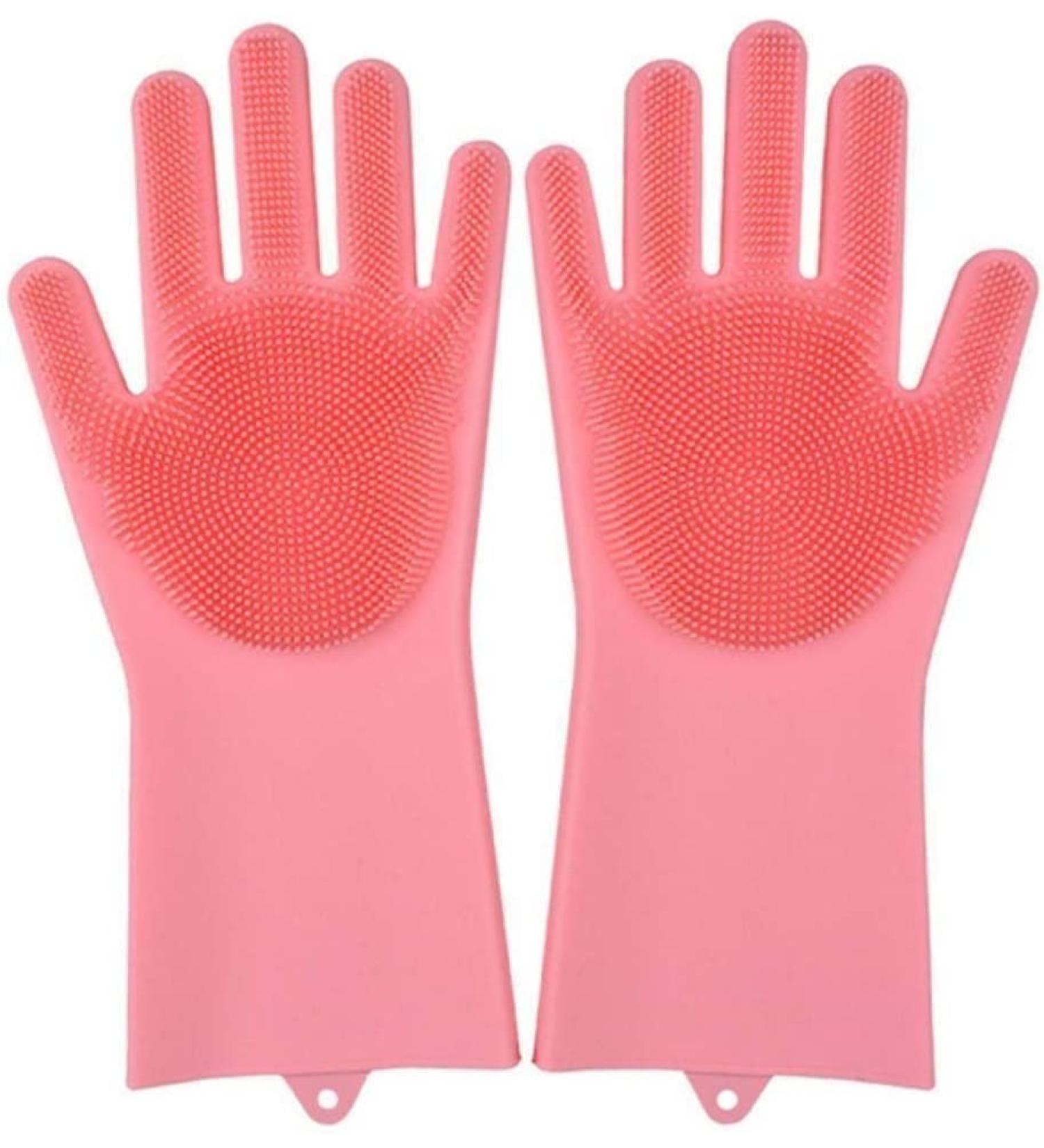 Portable rag car wash Gloves Cleaning Gloves -2 Pair Household Silicone Kitchen Cleaning Gloves