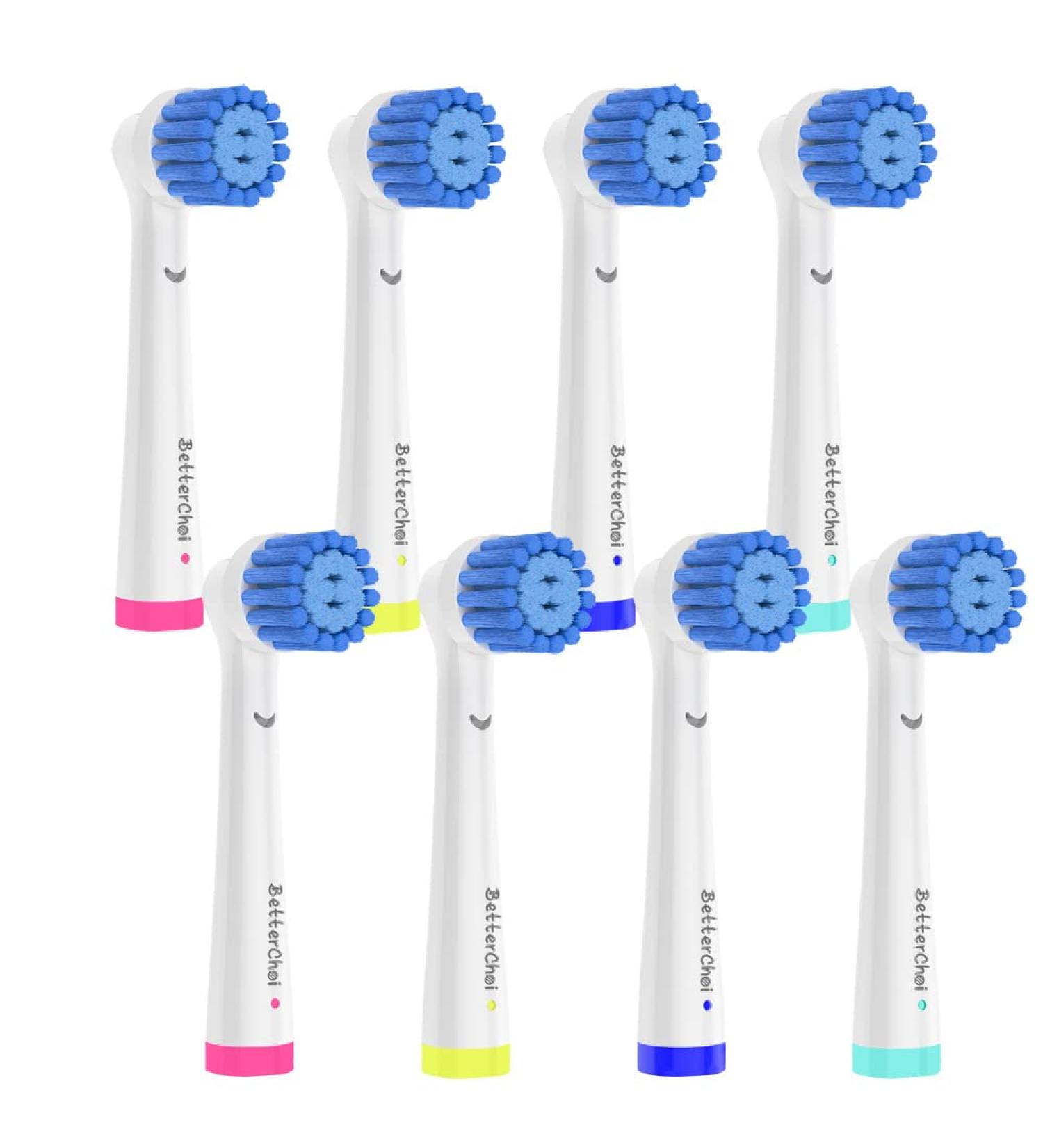 Sensitive Gum Care Replacement Brush Heads for Oral b Braun Electric Toothbrush - Soft Bristles for Gentle Clean - 8 Pack - Buy Online on GoSupps.com