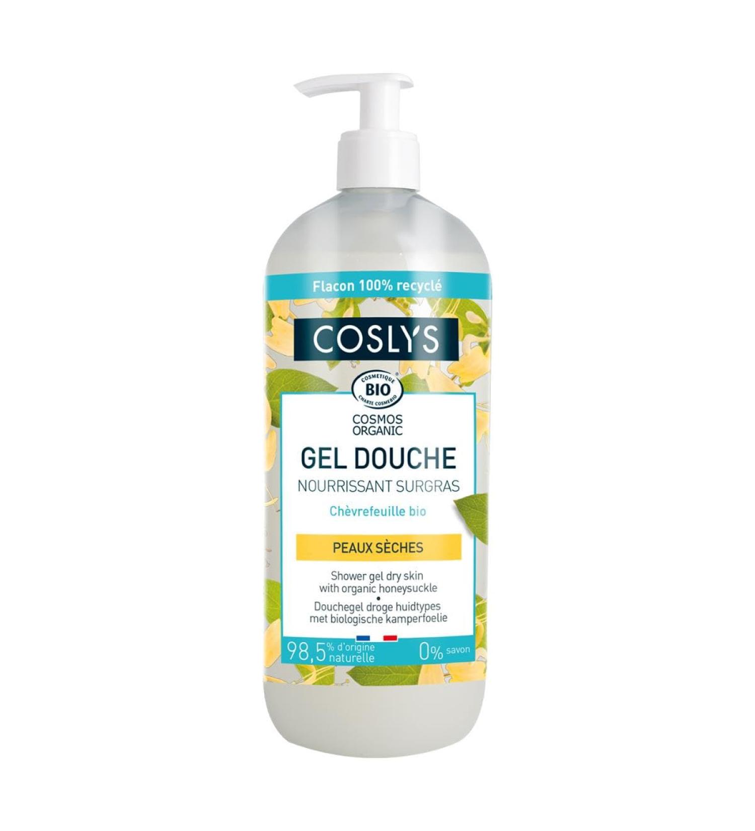 Coslys Hygi ne Corporelle Gel Douche Peaux S ches Ch vrefeuille 1 L 1 l (Lot de 1)