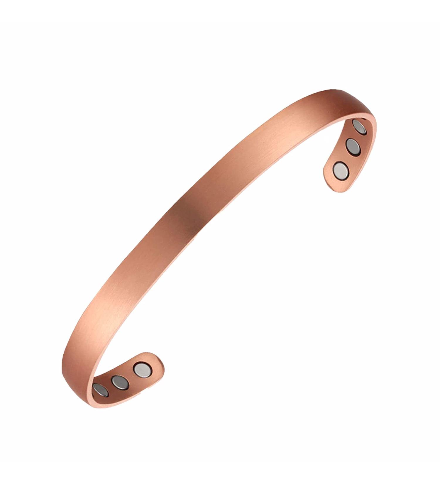 Wonder Care Pure Adjustable Copper Bracelet | Magnetic Kada for Men & Women | Cu_Brclt-P Style-1 - Shop Internationally - Buy Online on GoSupps.com