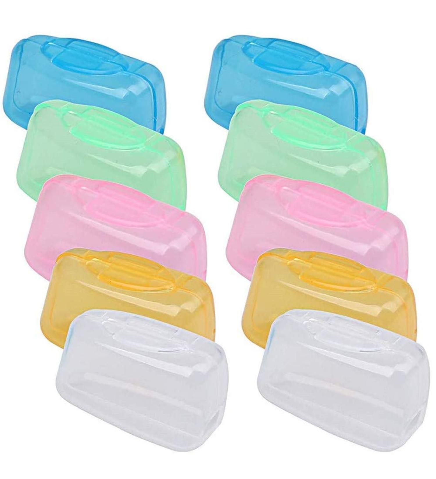 Shop Suneast 10-Pack Travel Toothbrush Head Covers - Portable Protection for Manual & Electric Brushes - Ideal for Camping & Travel - Buy Online on GoSupps.com