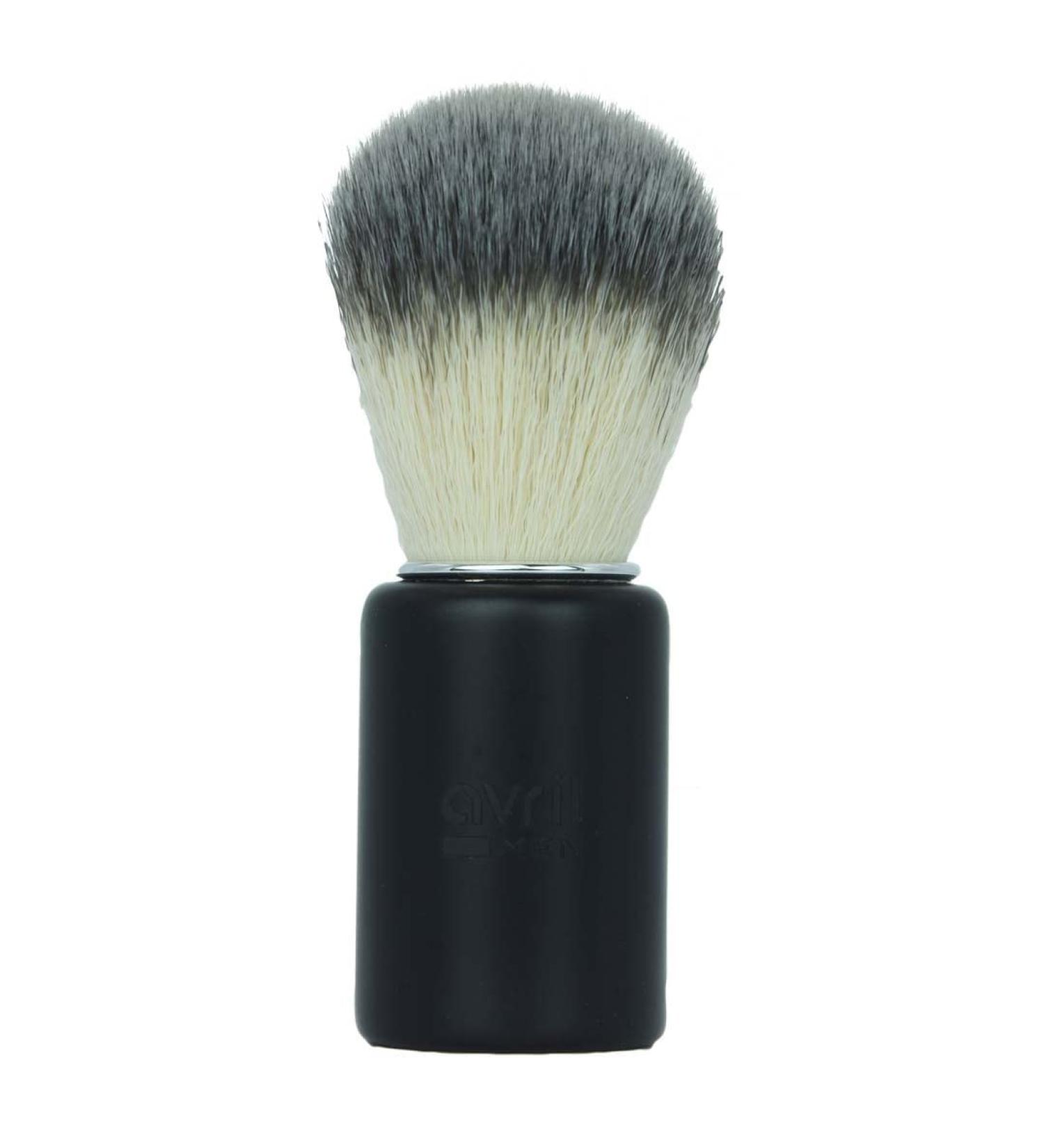 Avril - Shaving brush - soft synthetic brush - wooden handle - recycled aluminum ferrule - made in Italy