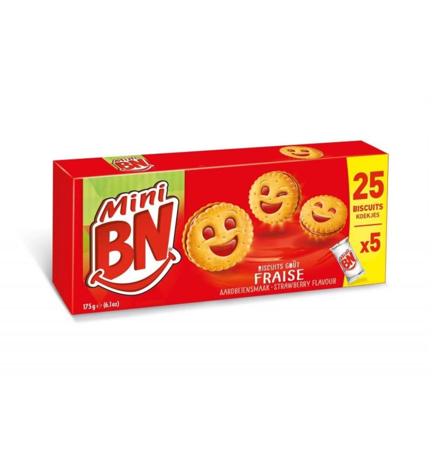 BN Mini Strawberry 5 Pockets 175 g (Pack of 4) - Buy Online on GoSupps.com