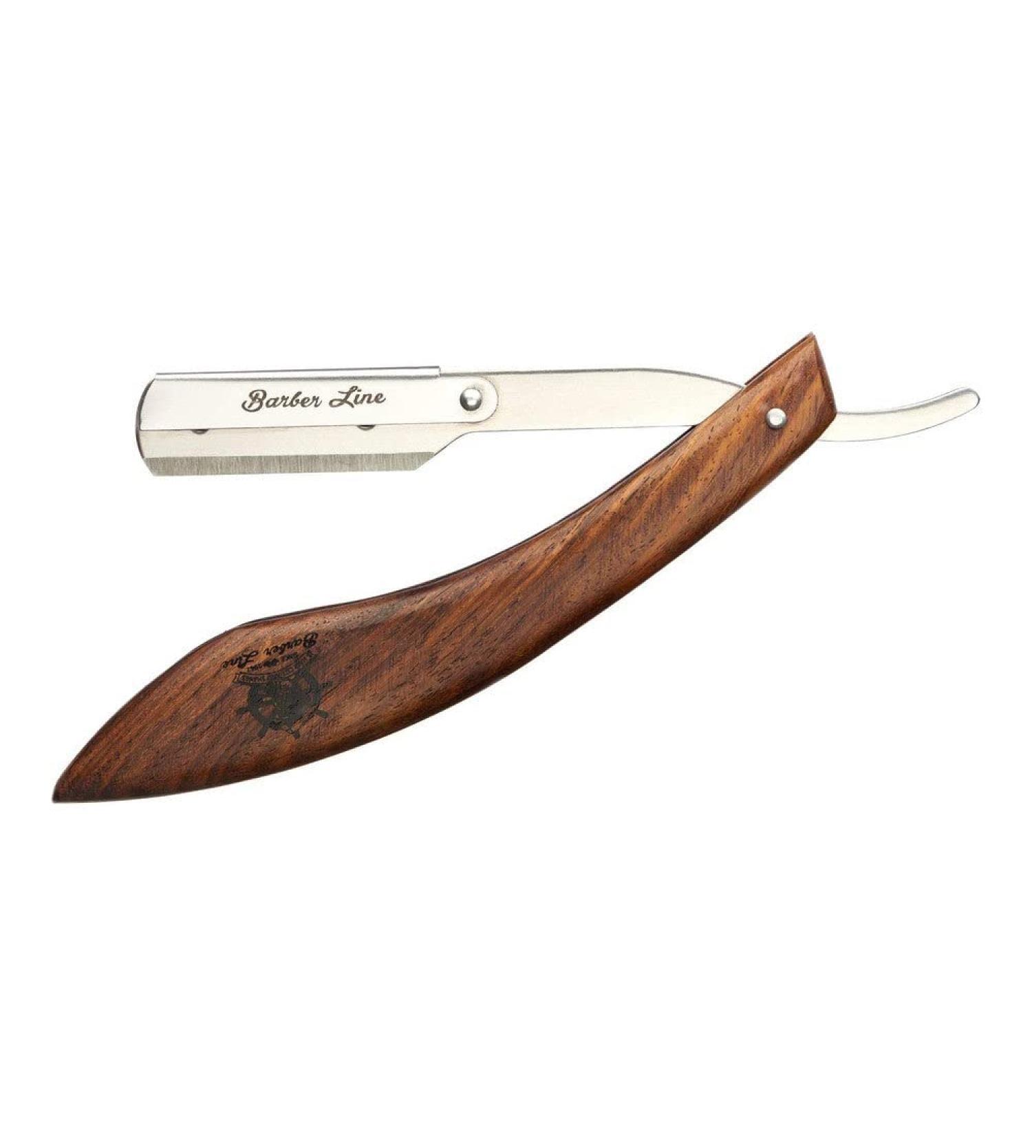 Eurostil Barber Line Knife Mango Wood 1Un