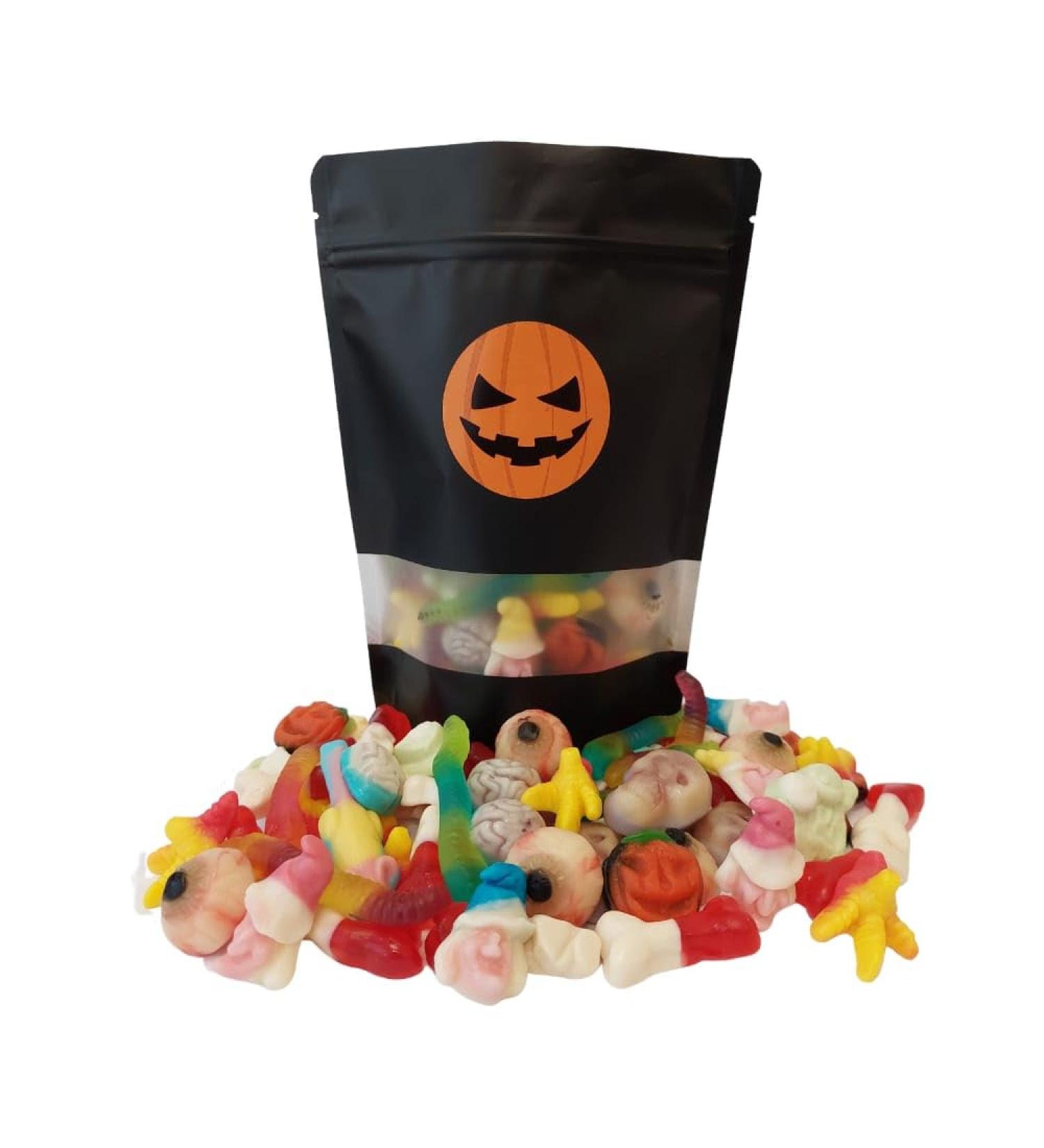 Halloween Pick N Mix Sweets Scary Horror Trick or Treat Jelly Sweets Resealable Pouch Assortment- Halloween Party Bags 425g - Buy Online on GoSupps.com