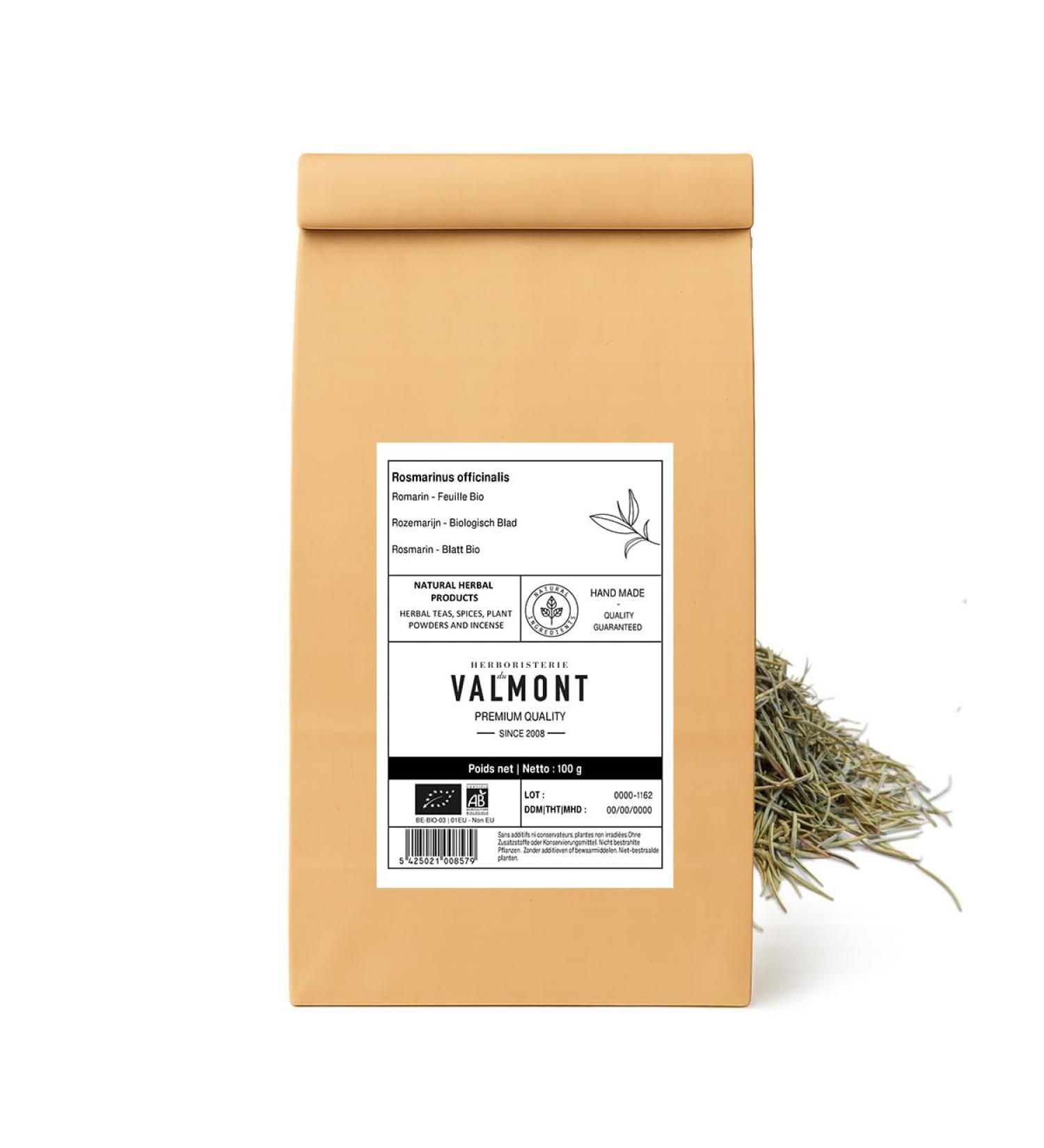 Herboristeria du Valmont Organic Rosemary Herbal Tea FE 100 grams