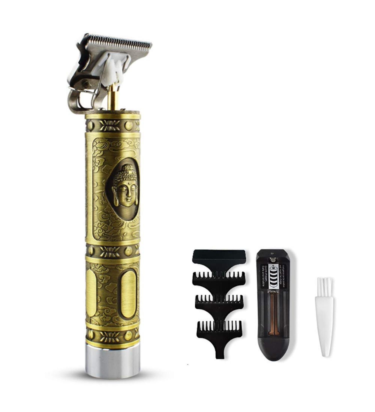Professional Cordless Hair Clippers for Men - Close Cutting T-Blade Trimmer with 120 Minutes Runtime - Durable and Rechargeable - 2 Bronze Clippers Included - Buy Online on GoSupps.com