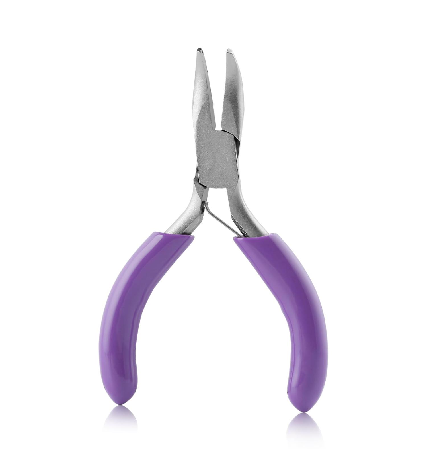 3-Inch Mini Bent Chain Nose Pliers - Precision Jewelry Making and Crafting Tool - Buy Online on GoSupps.com