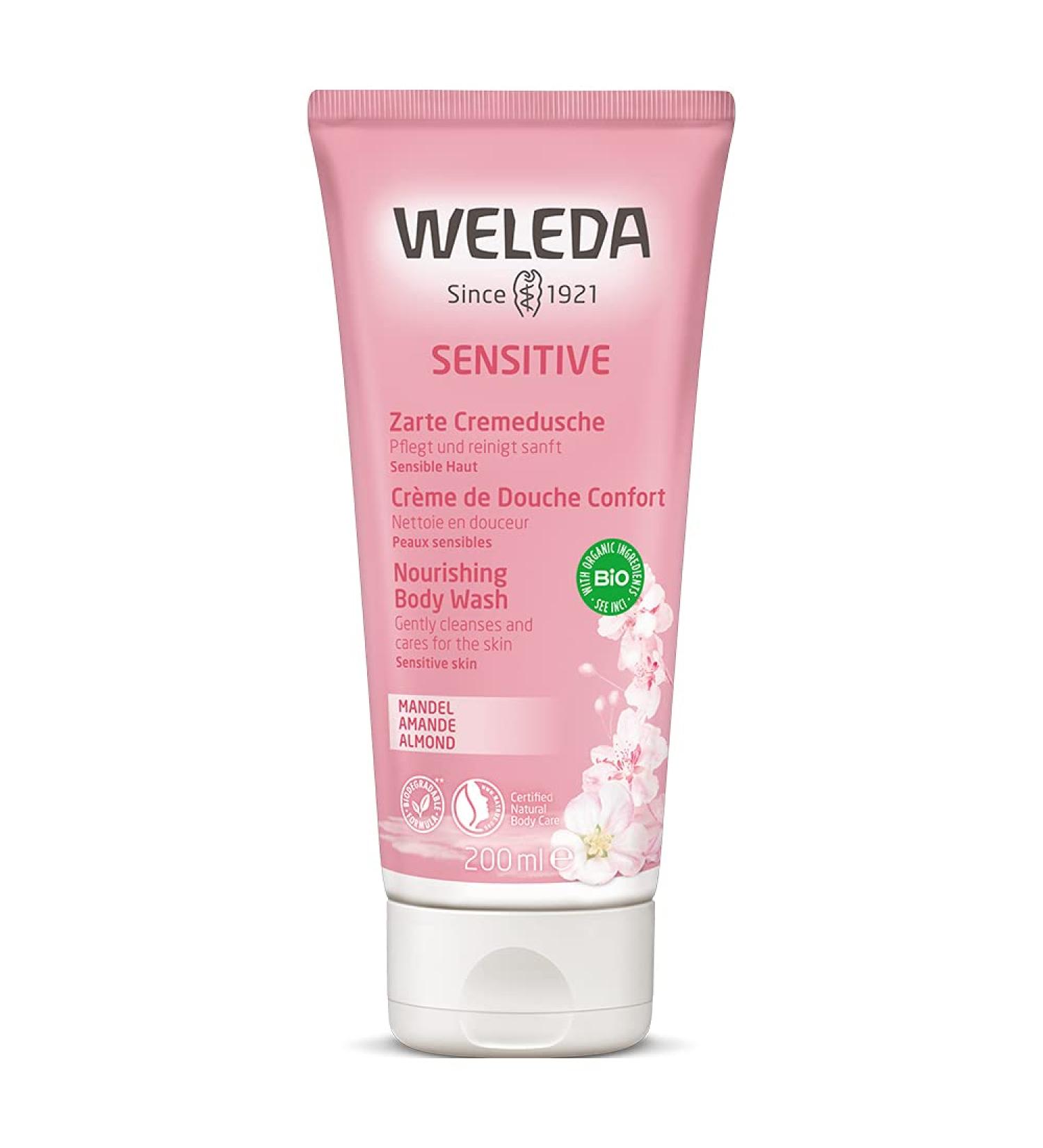 Weleda Almond Soothing Body Wash 6.8 fl oz - Gentle Moisturizing Cleanser - Buy Online on GoSupps.com