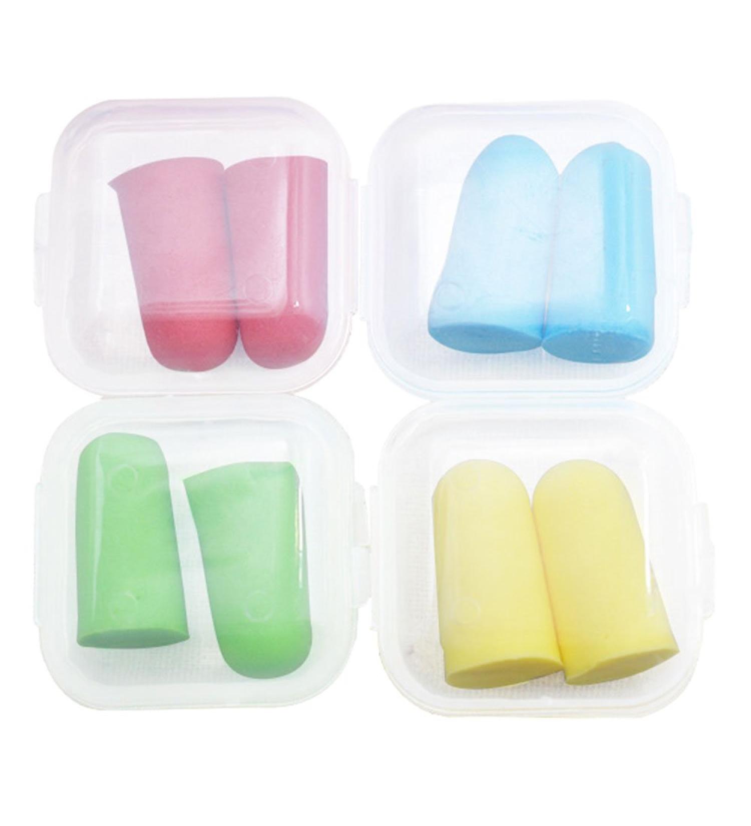 Daycount 20 Pack Memory Foam Earplugs with Case Soft Foam Quiet Keeping Ear Plugs for Sleeping Loud Events Snoring Studying Traveling Assorted Color