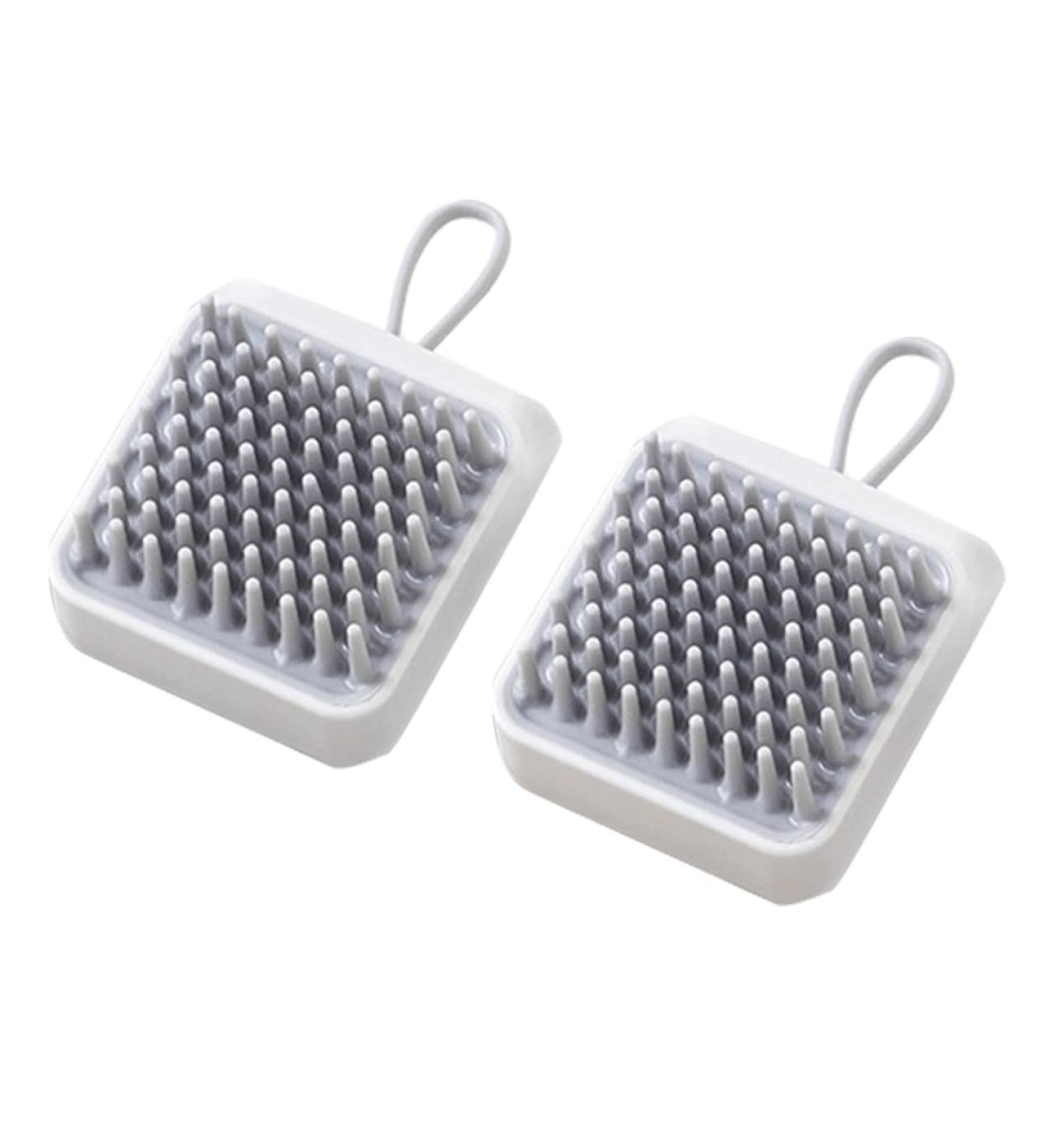 Beatifufu 2Pcs Shampoo Massage Brush for Scalp Cleansing Manual Massage Brush for Women Pets for Exfoliation Comfortable Easy to Use - Buy Online on GoSupps.com