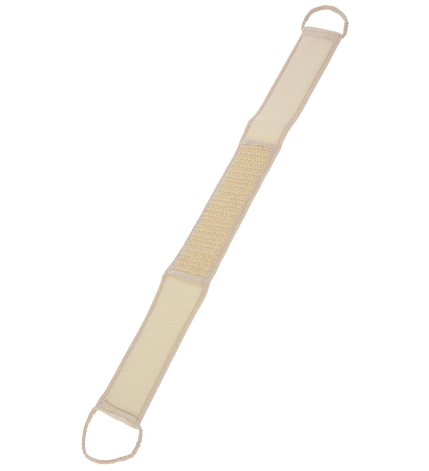 MIJOMA back scrubber back peeling back washer with sisal scrubber for shower bath massage belt back belt