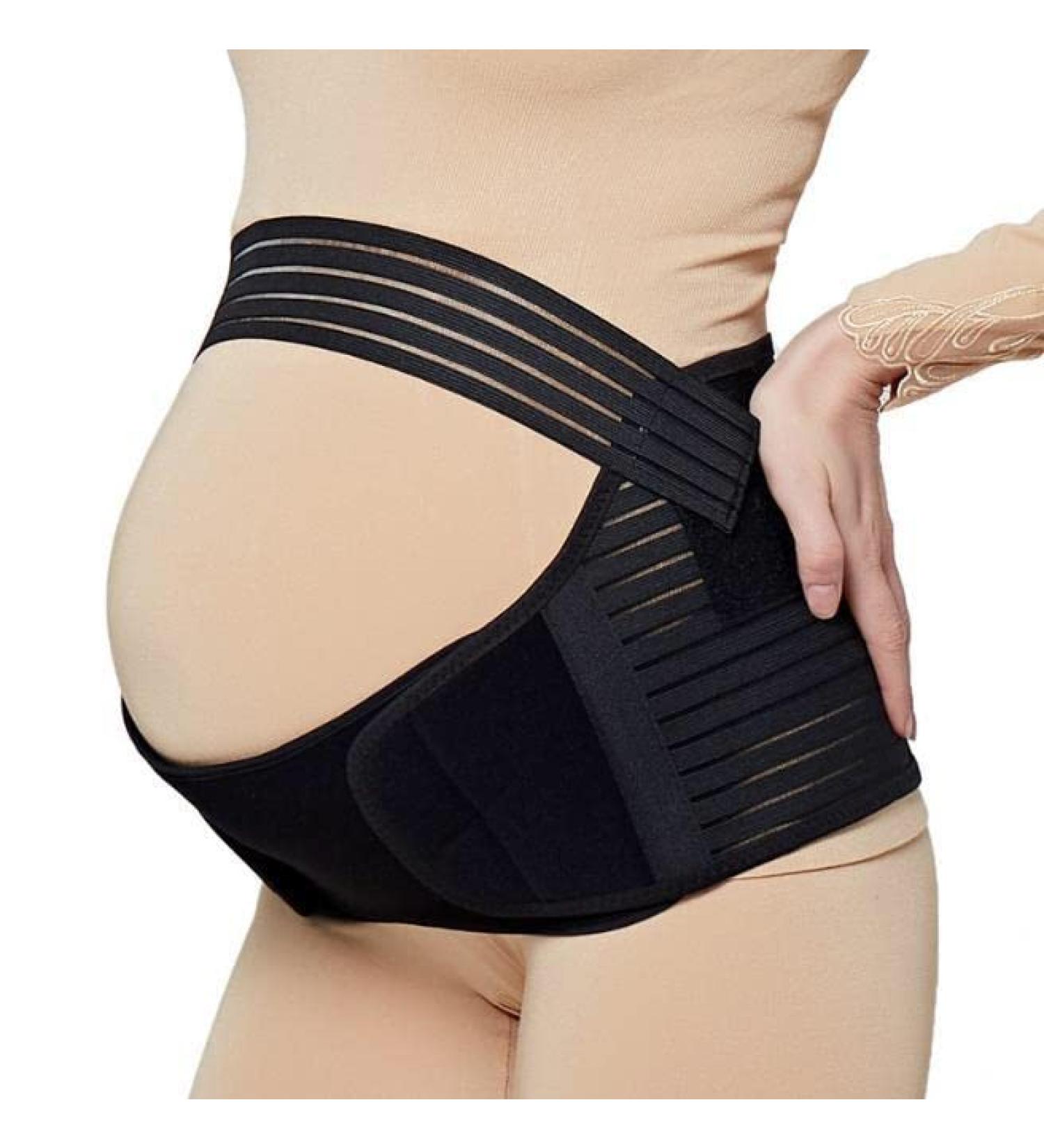 Jamila Maternity Belt | Pregnancy Support Lumbar Back Waist Band | Belly Bump Brace for Pain Relief | Black L - Buy Online on GoSupps.com