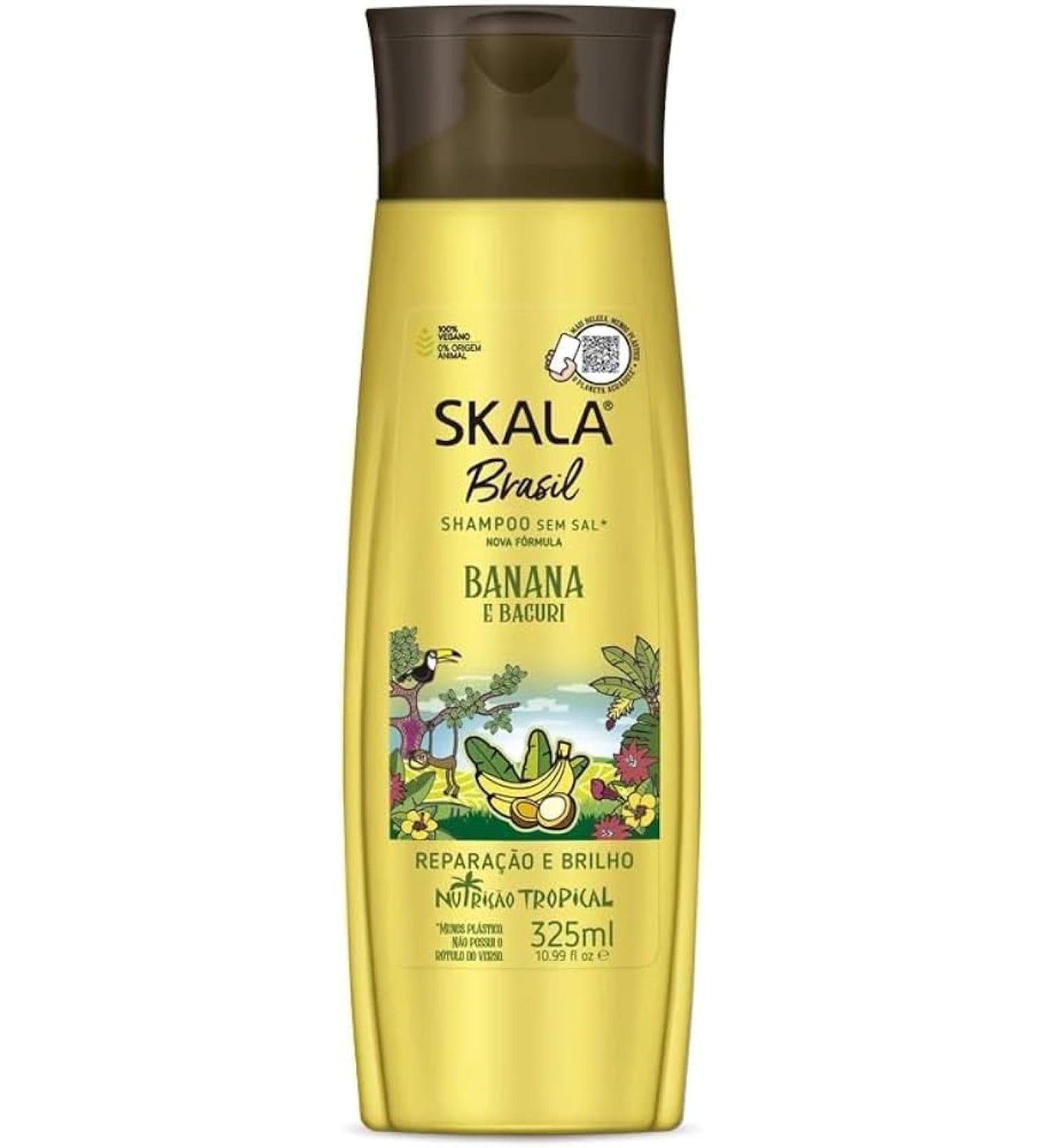 - SKALA Expert - Banana VITAMIN Bomb Shampoo - 325 ml - 100% Vegan - Stronger and shiny hair. - Buy Online on GoSupps.com