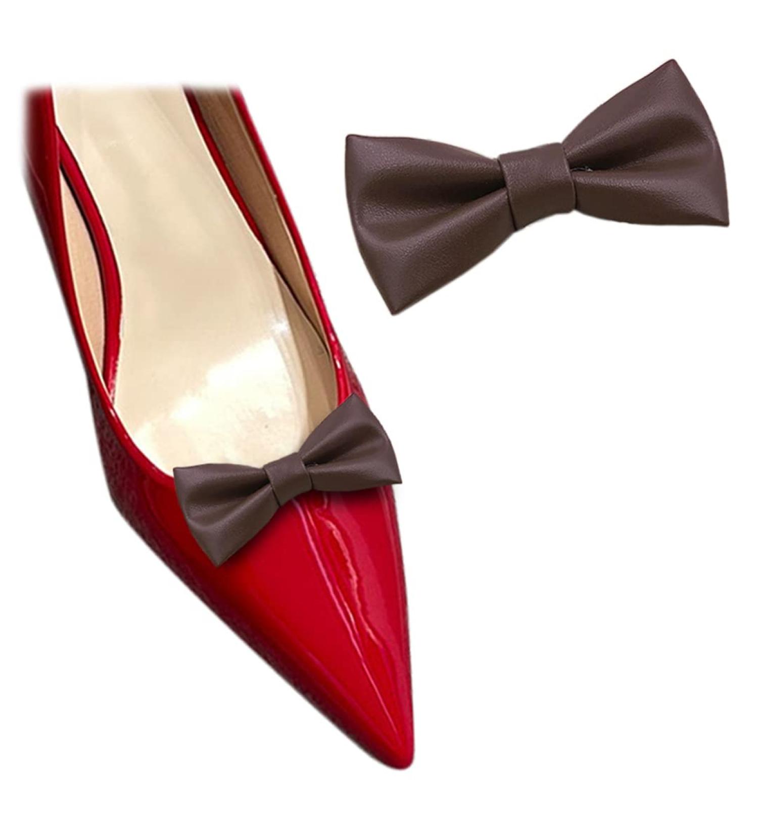 Buy Tsangbaby 2-Piece Leather Loop Shoe Clips - Multi-Colored Removable Buckles for High Heels | Stylish DIY Accessories for Women - Buy Online on GoSupps.com