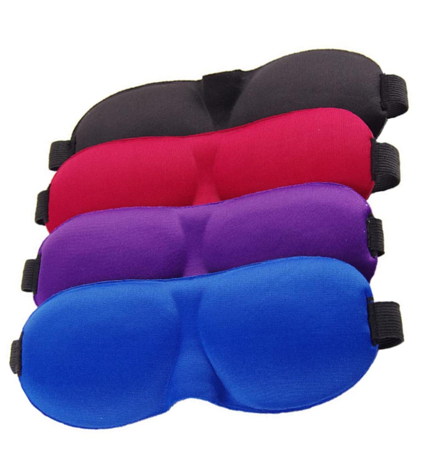 Healifty 4pcs Blackout Sleep Masks - Adjustable Eye Covers for Adults & Kids | Light Blocking Blindfolds for Better Sleep - Buy Online on GoSupps.com