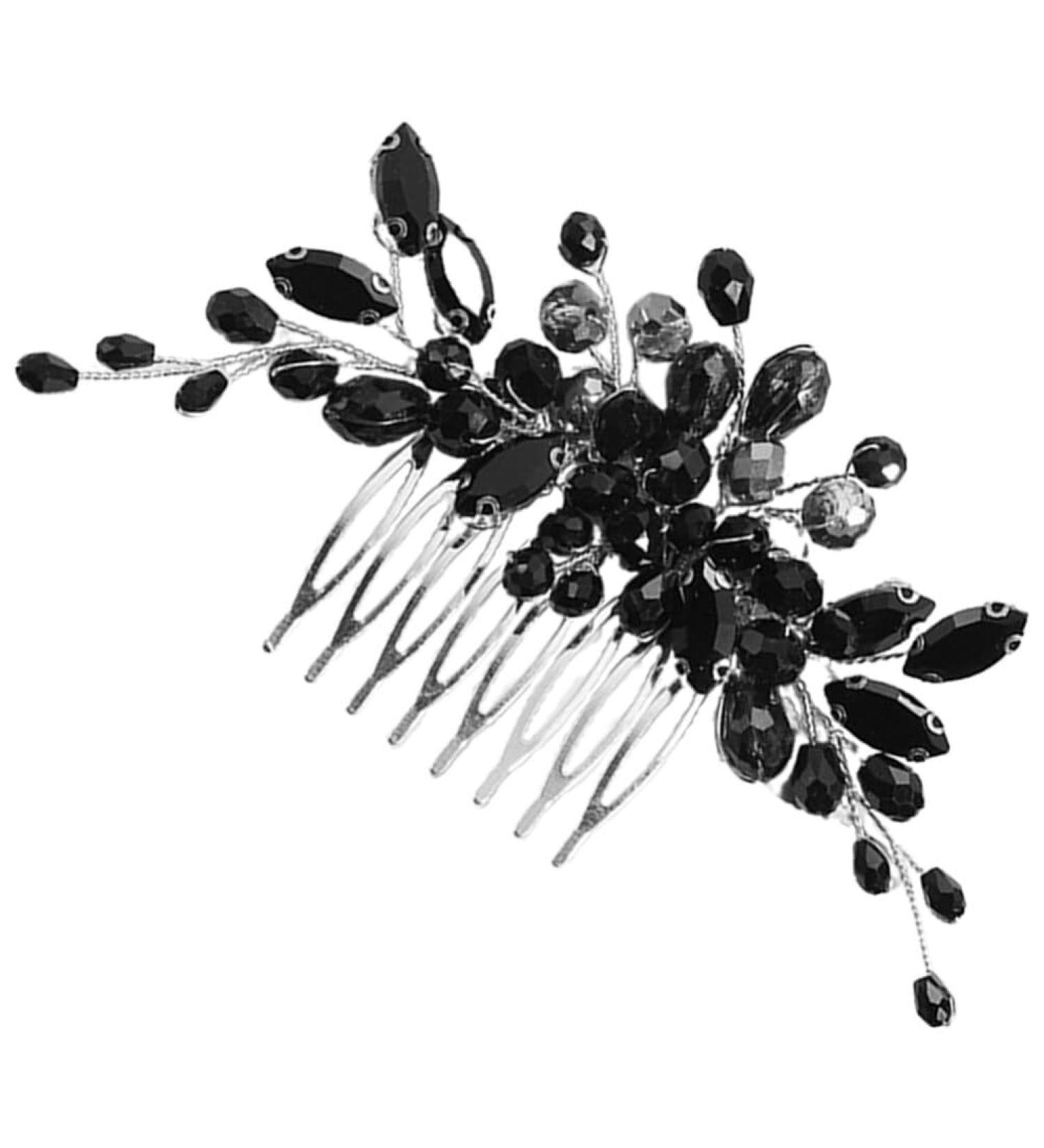 Beavorty Hair Accessories for Wedding Bridal Hair Side Comb Decorative Hair Side Comb Bride Hair Accessories Bridal Side Comb French Hair Side Combs Crystal Women's Hair Comb Rhinestones - Buy Online on GoSupps.com