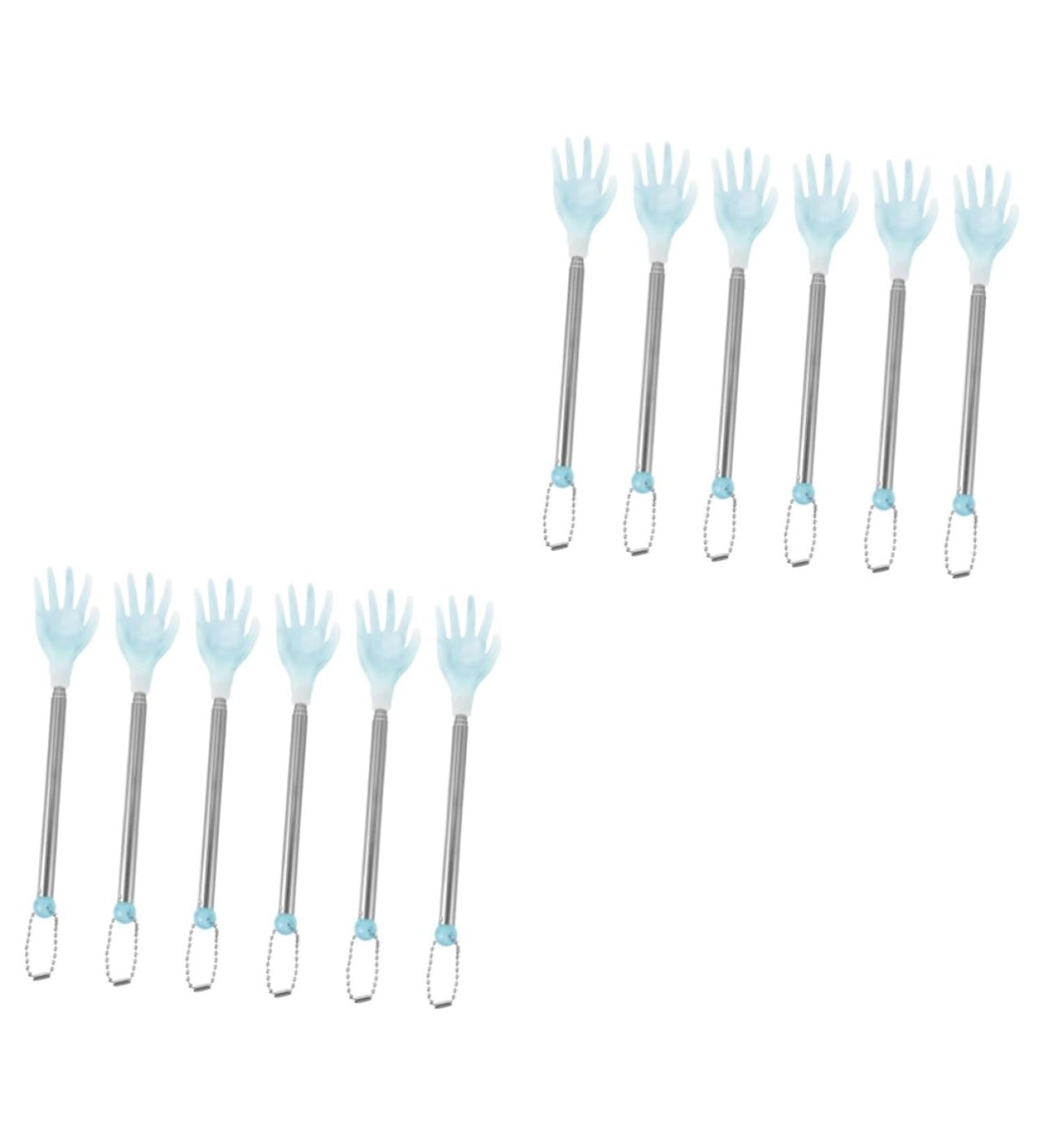 Tovinanna 12 pc Stainless Steel Spatula Set & Retractable Back Scratcher for Men - Portable & Durable Body Care Tools - Buy Online on GoSupps.com