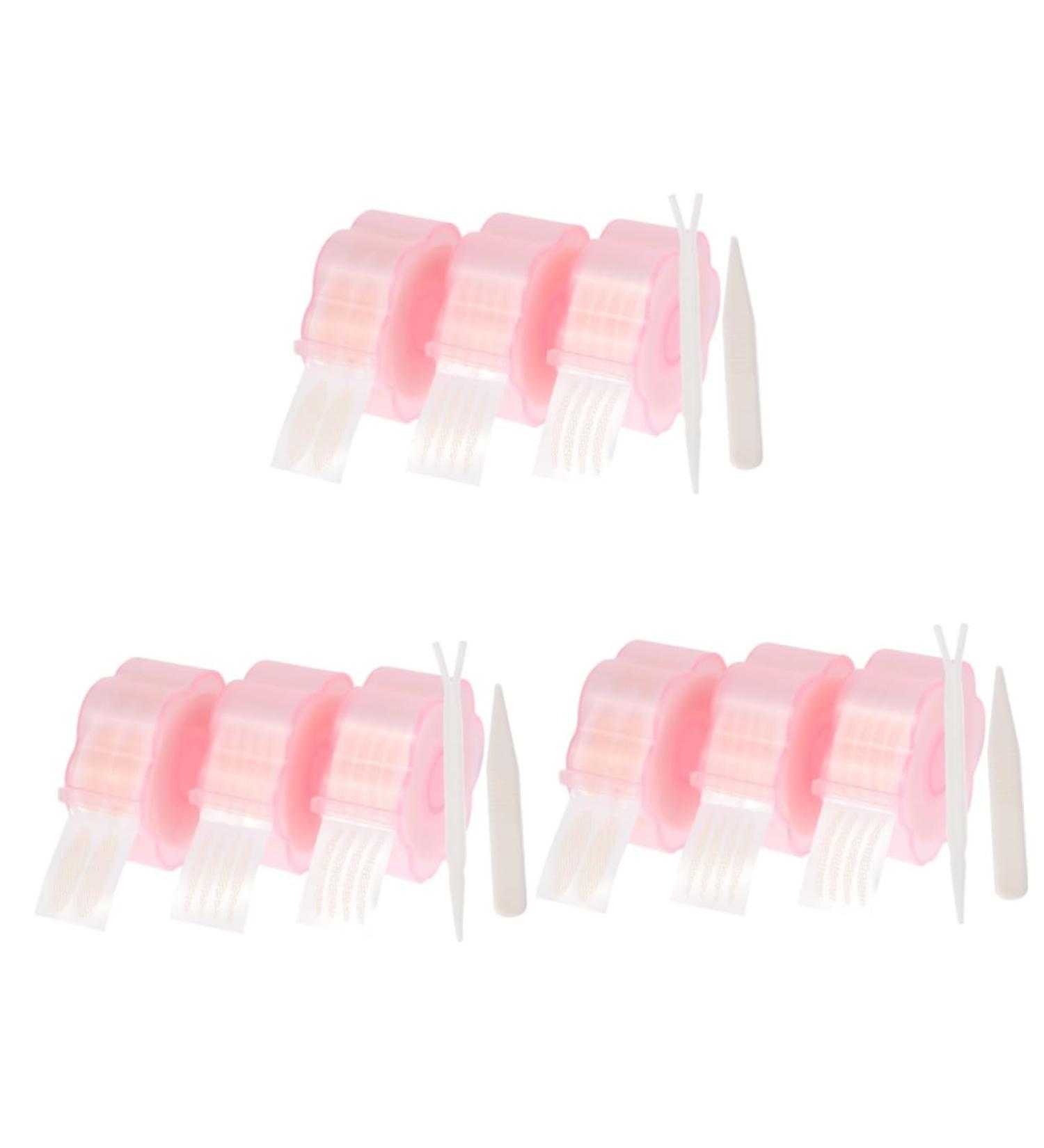 NOLITOY 9 Rolls Double Eyelid Sticker Instant Lift Eyelid Droopy Double Eyelid Paste Encounter Water Reel 5x5x2.5cmx3pcs Pinkx3pcs - Buy Online on GoSupps.com