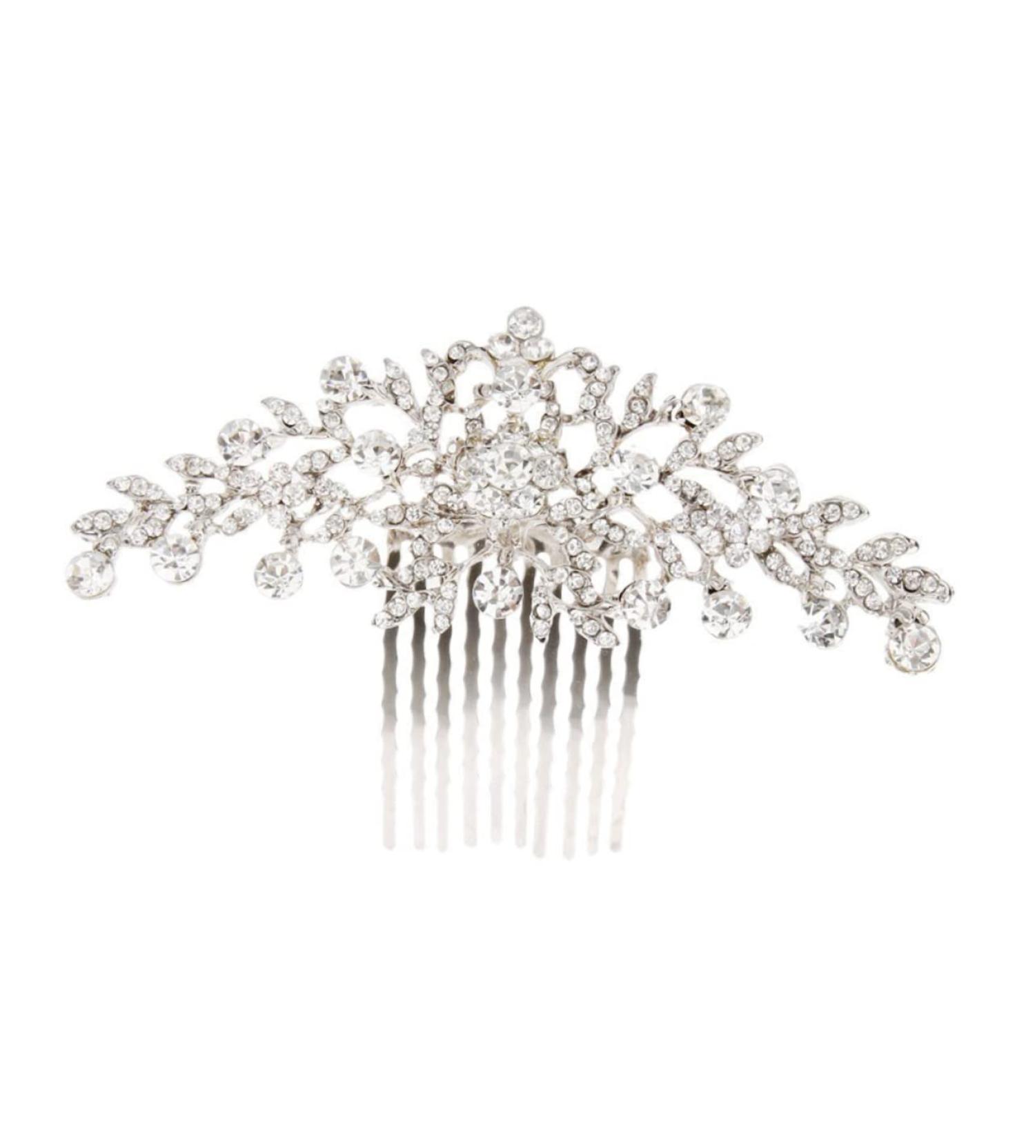 DOITOOL Diamond Headpiece Hair Accessories for Women Prom Accesorios Para Mujer Crystal Headpiece Silver Headpiece Wedding Hair Accessories for Women Bride Vintage Hair Comb - Buy Online on GoSupps.com