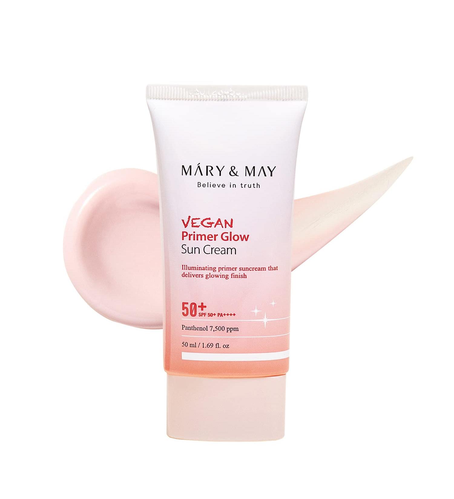 MaryMay Mary & May Vegan Primer Glow Sun Cream SPF 50+ PA++++ 50ml - Buy Online on GoSupps.com