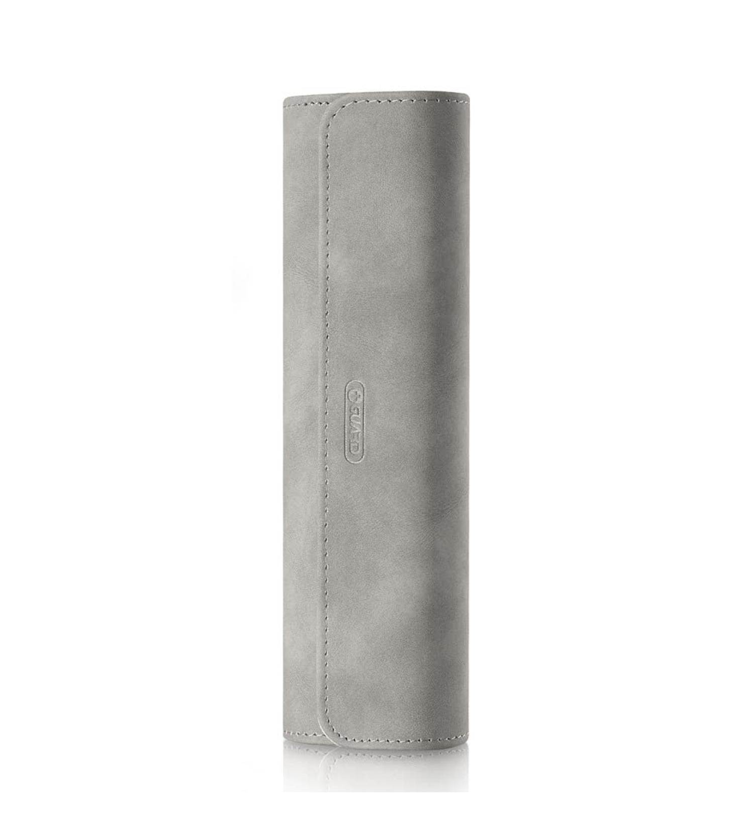 OGUARD PU Leather Electric Toothbrush Travel Case - Portable Holder for Traveling, Pen & Pencil Case - Gray - Buy Online on GoSupps.com