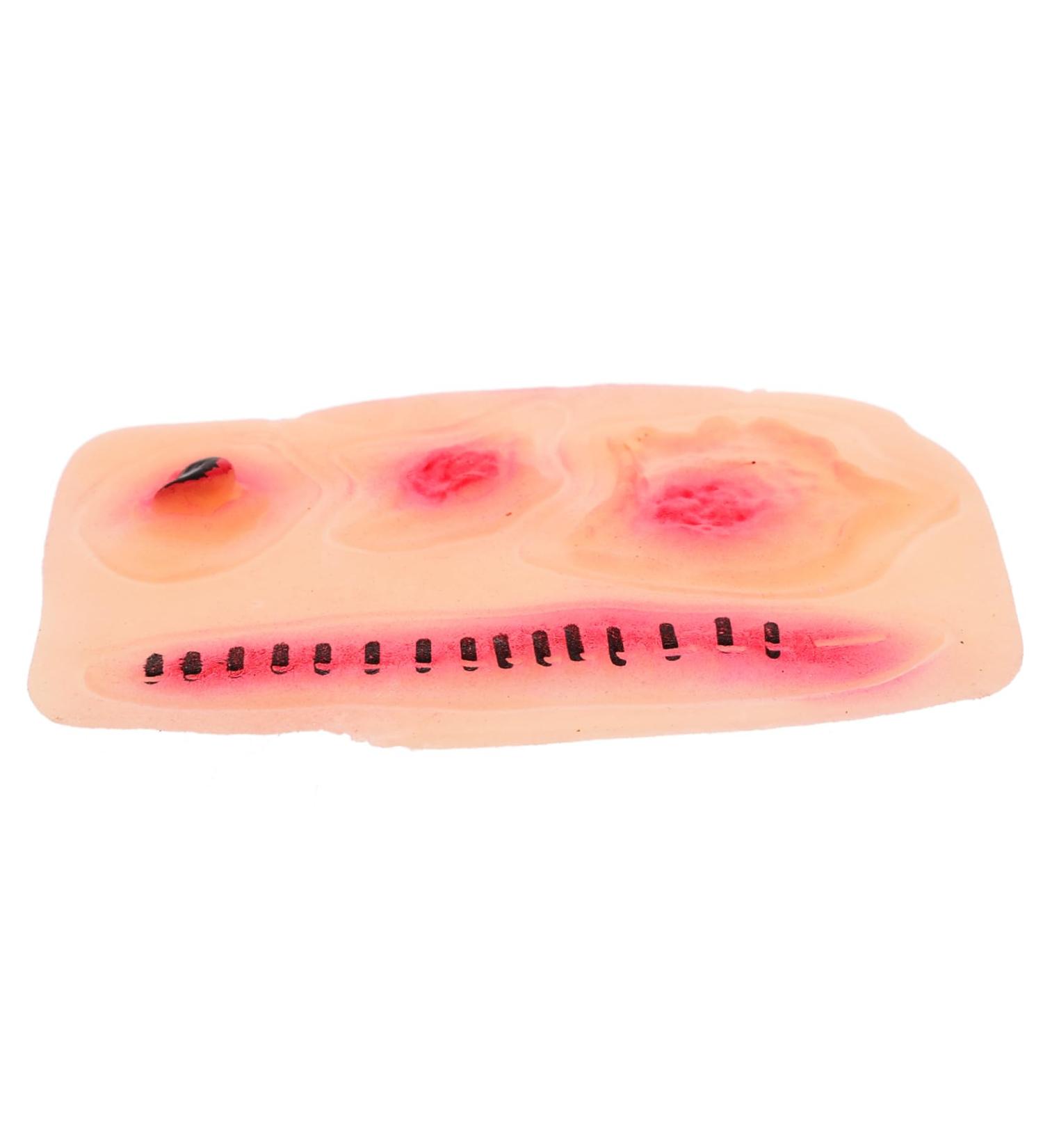 NUOBESTY Halloween Simulation Scar Stickers - Cosplay Makeup Stiker for Fake Wounds, Red Temporary Body Stickers for Horrible Halloween Decor - Buy Online on GoSupps.com