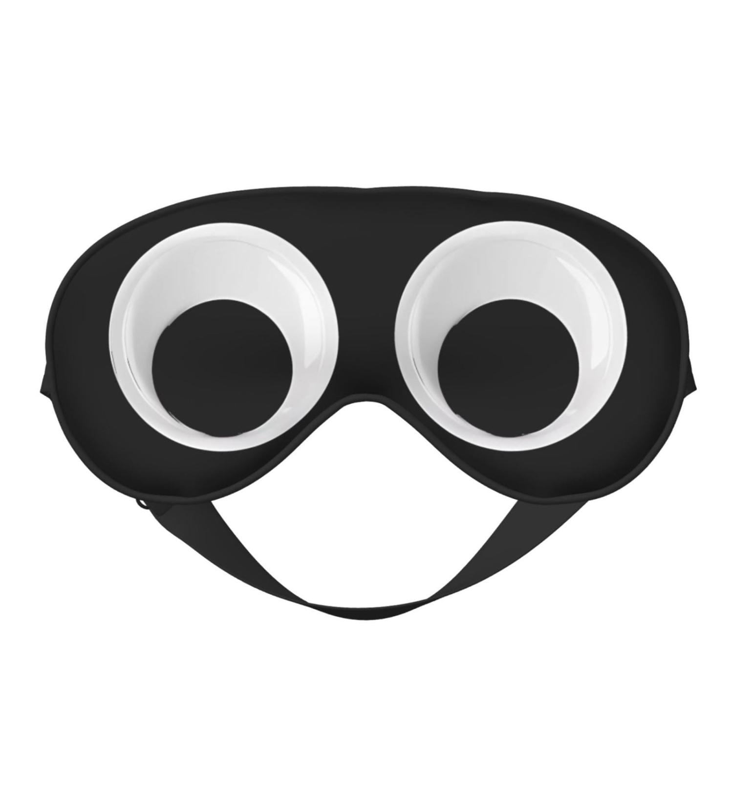 Adjustable Cute Cartoon Eyes Sleep Mask - Ultimate Light Blocking Eye Mask for Travel Yoga Naps & Shift Work - Buy Online on GoSupps.com