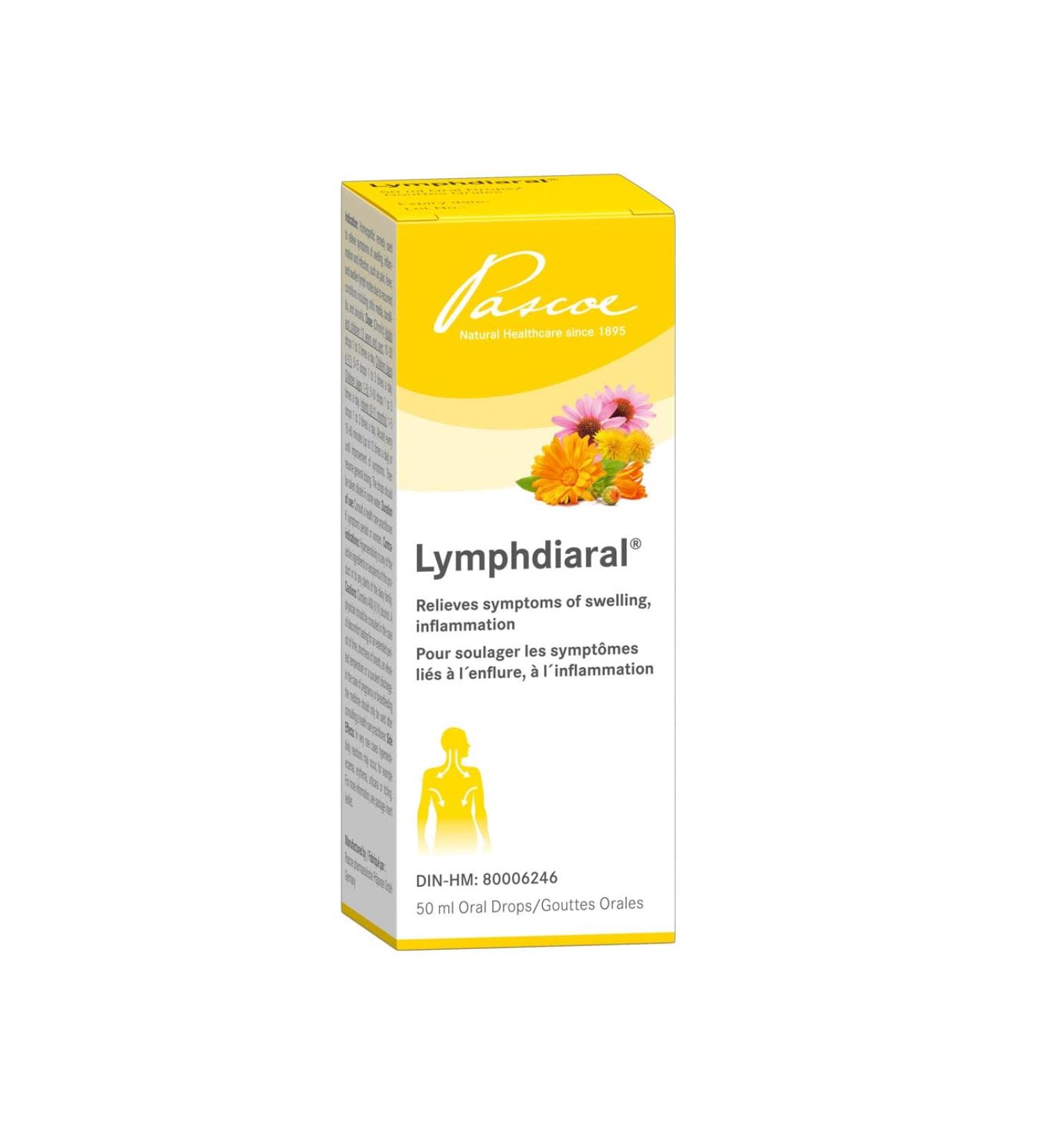 Pascoe Lymphdiaral Drops 50 mL Homeopathic remedy used to relieve symptoms of swelling inflammation and infection such as pain fever and swollen lymph nodes due to recurrent conditions including otitis media tonsillitis and sinusitis Calendula Dandelion A - Buy Online on GoSupps.com