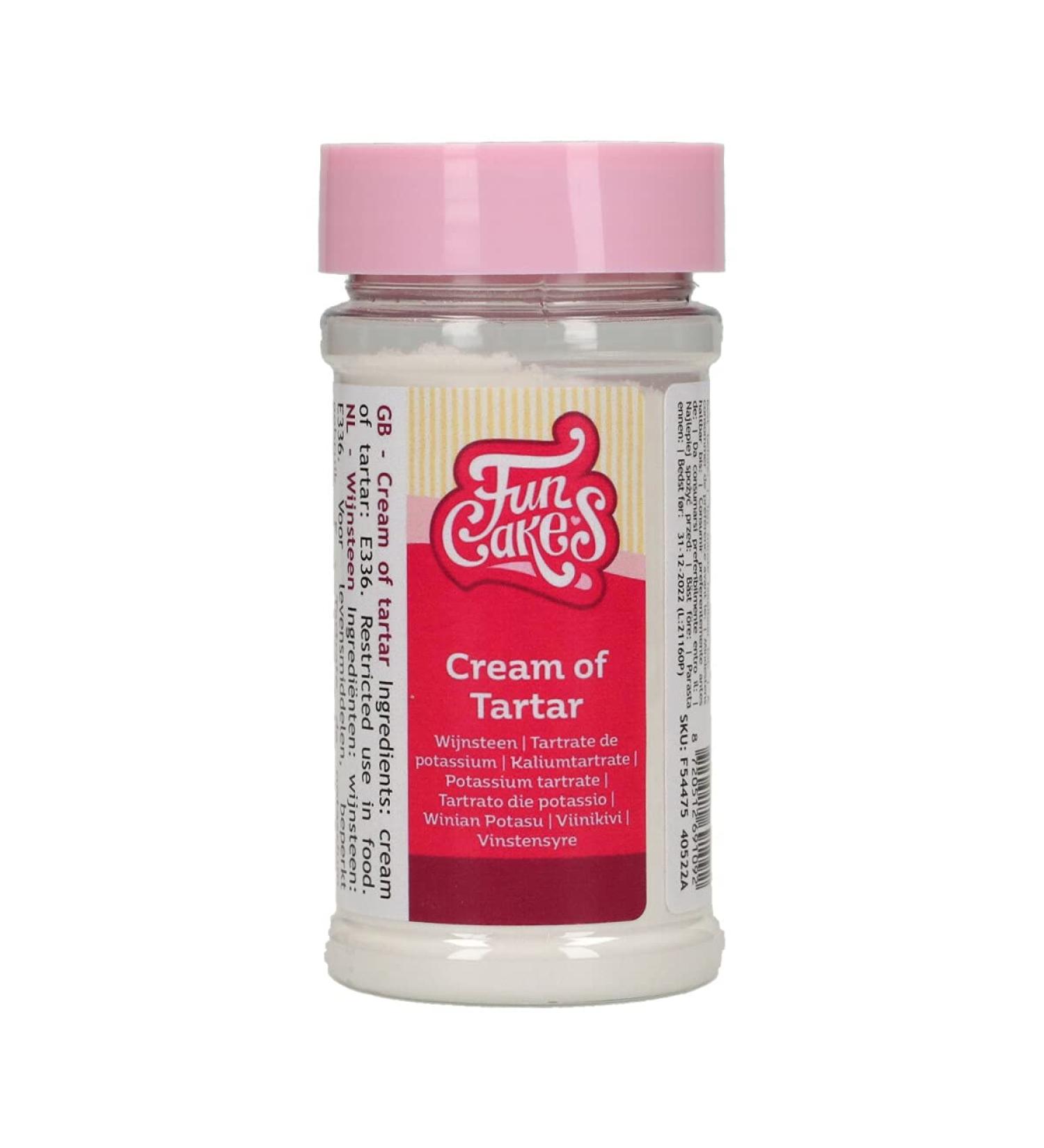 FunCakes Cream of Tartar: Stabilizes Egg Whites. Perfect for Baking Meringues and Angel Food Cakes. 80 g.