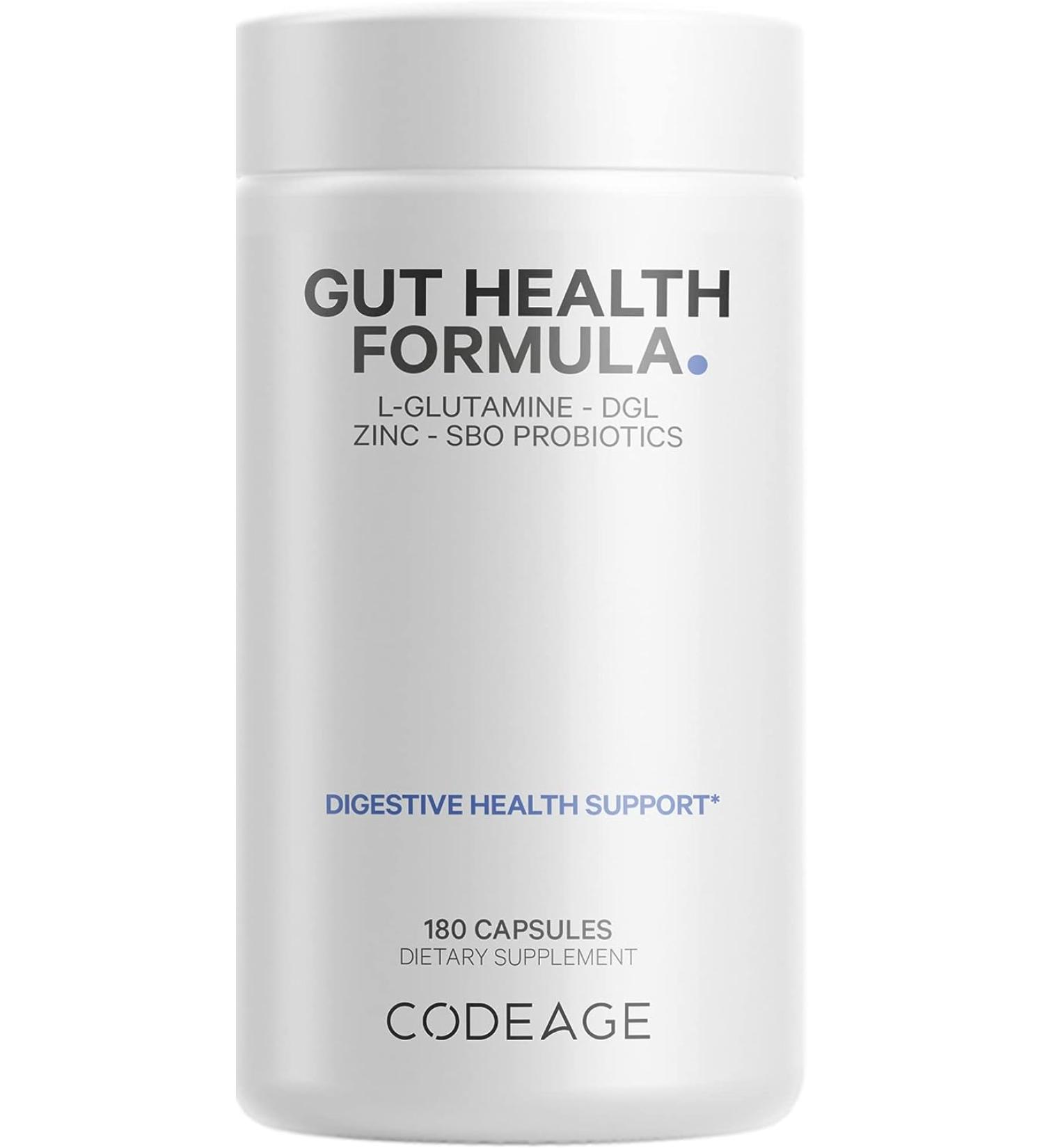 CodeAge Digestion Gut Health Formula - 180 Capsules for Optimal Digestive Wellness - Buy Online on GoSupps.com