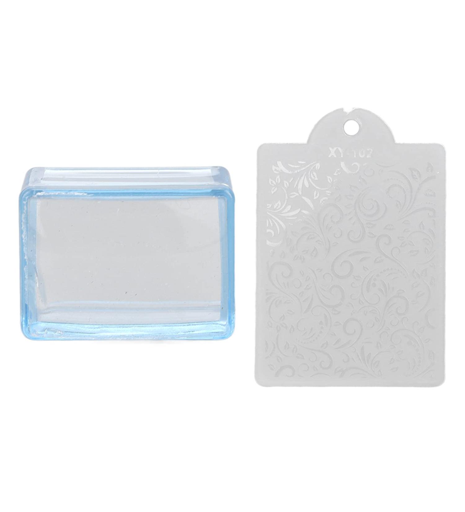 Clear Jelly Nails Stamper - Strong Adsorption Nail Art Tool for Easy DIY French Manicure & Decor - International Shipping - Buy Online on GoSupps.com