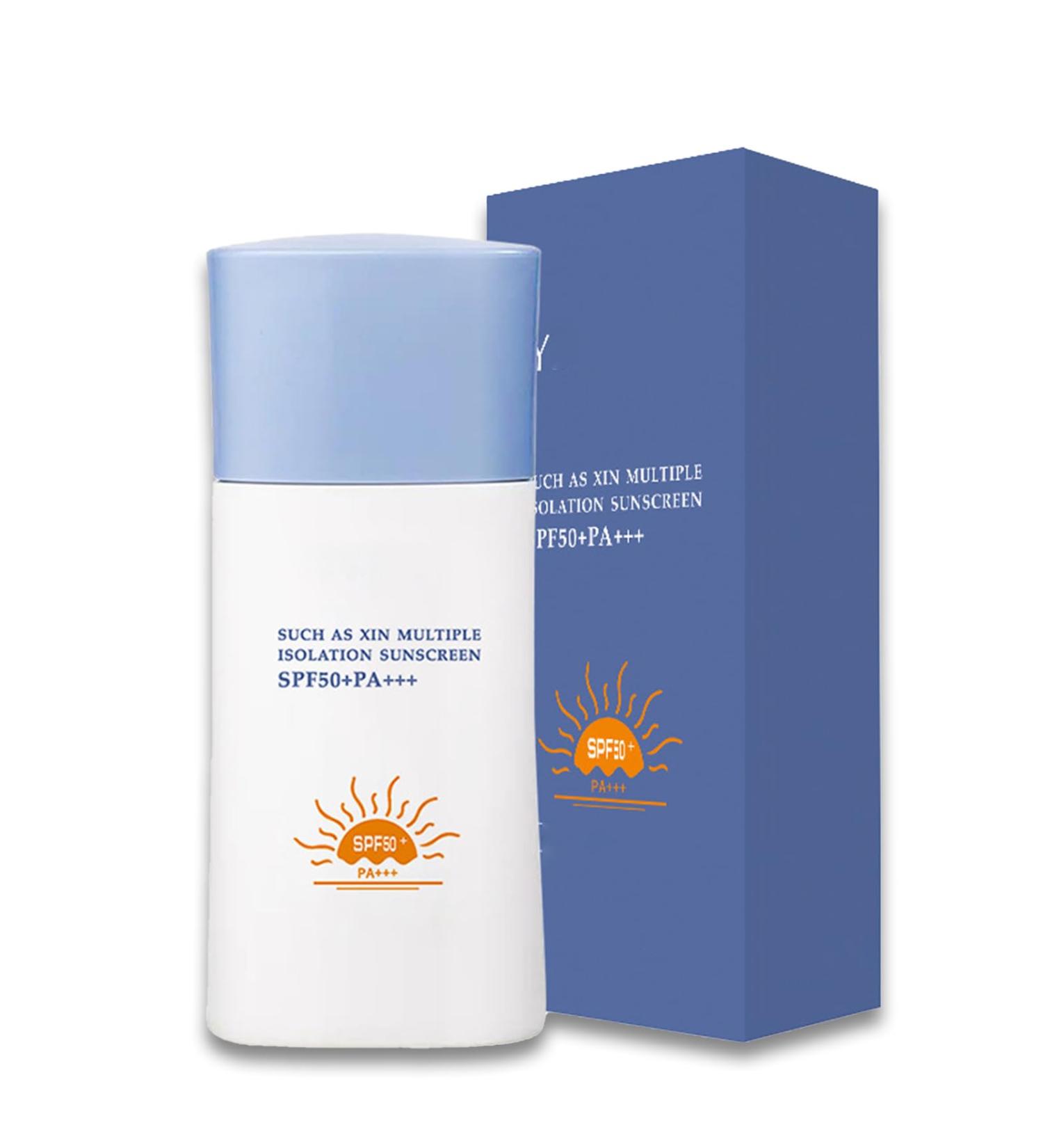 Sun Cream SPF 50 Sunscreen SPF 50 Face & Body High Protection Face Sun Cream SPF 50 Strong UVA & UVB Against SPF 50 Face Moisturiser Non Greasy & Natural Skin Tone Suncream Water-Resist 40g - Buy Online on GoSupps.com
